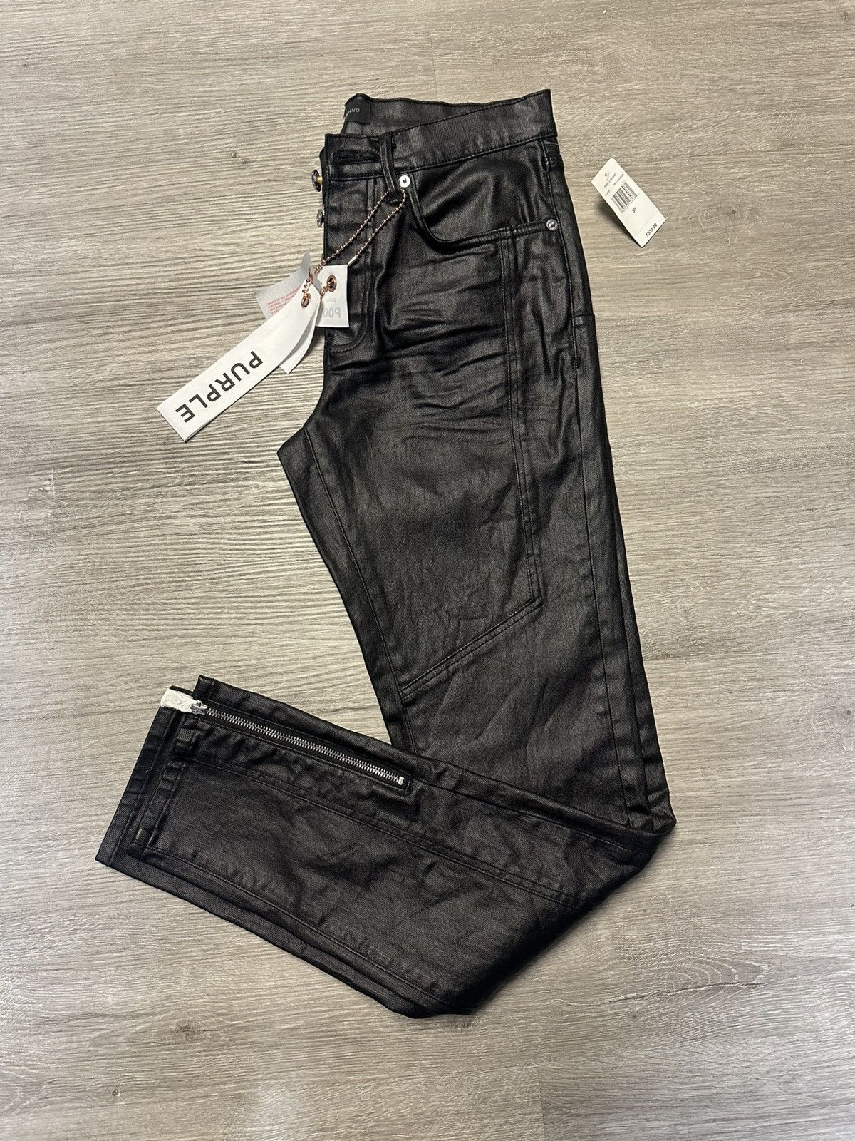 Purple Brand Purple brand Black Wax Jeans Size US 30 / EU 46 - 5 Thumbnail