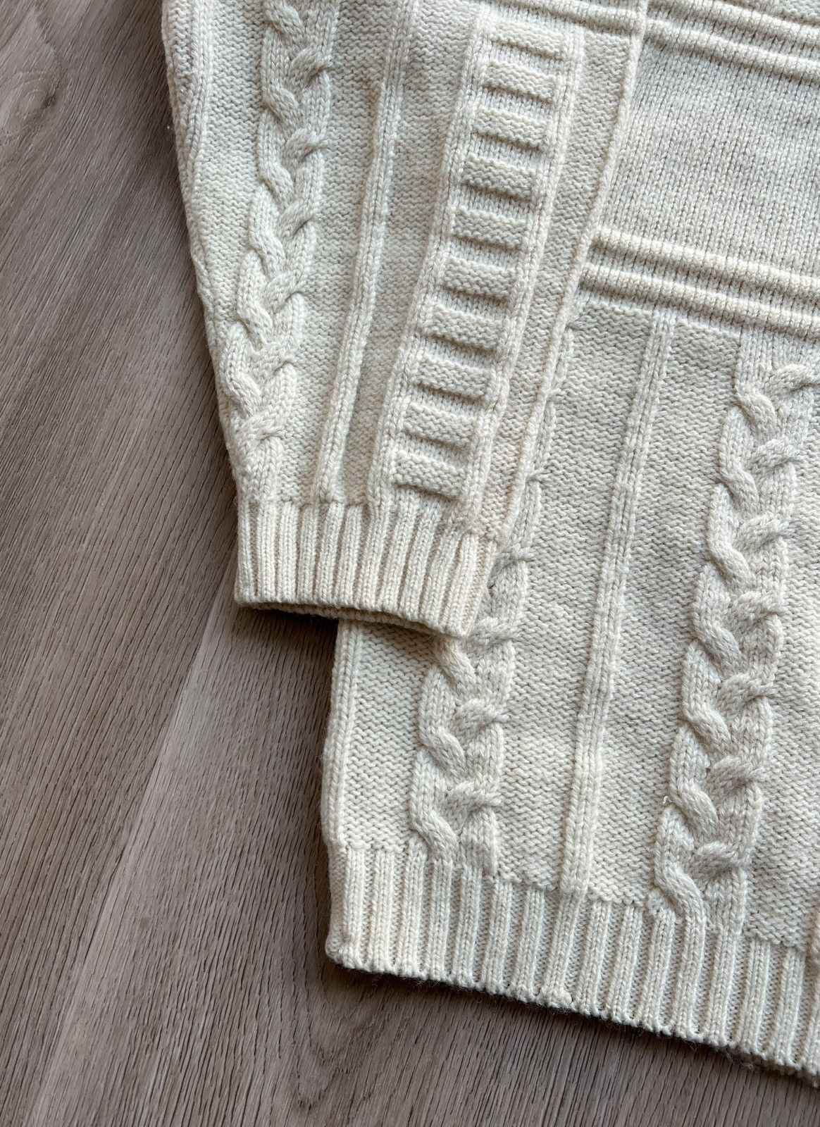 Diesel × Vintage Vintage Diesel Cable Knit Sweater Big Center Logo Size US M / EU 48-50 / 2 - 9 Thumbnail