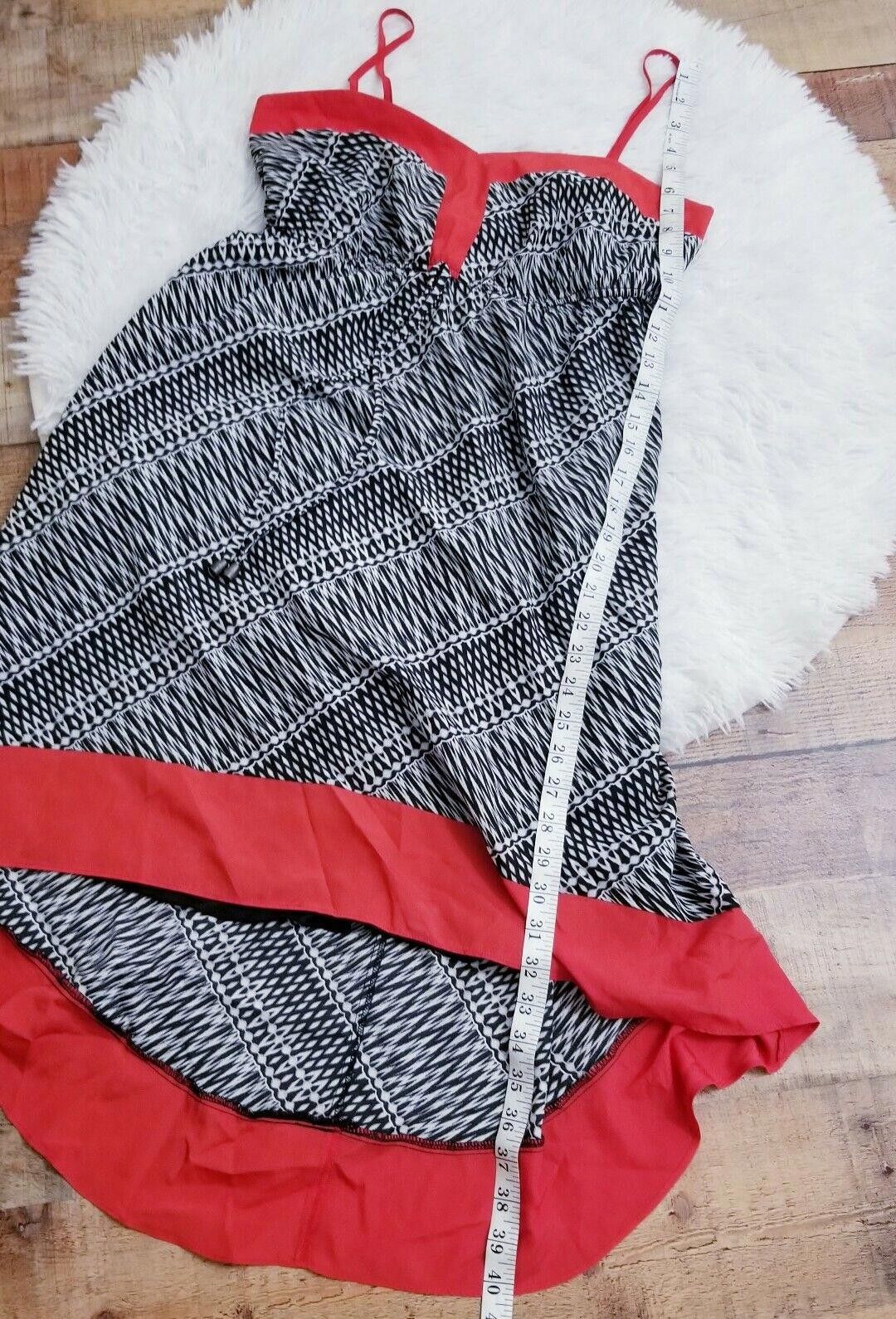 Designer Maurices Dress Medium High Low Sweetheart dress Black Red Size M / US 6-8 / IT 42-44 - 6 Thumbnail