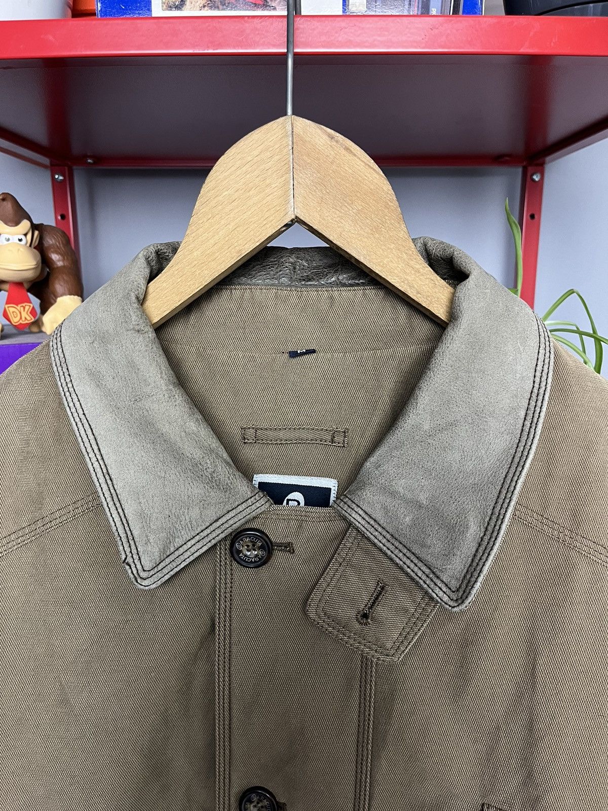 Baracuta × Vintage Vintage 00s Baracuta heavy insulated leather collar coat Size US L / EU 52-54 / 3 - 9 Thumbnail