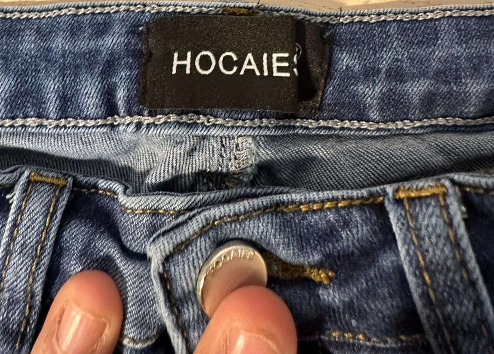 Designer HOCAIES Juniors Denim Shorts – Mid-Rise, Folded Hem, Size 27" / US 4 / IT 40 - 2 Thumbnail