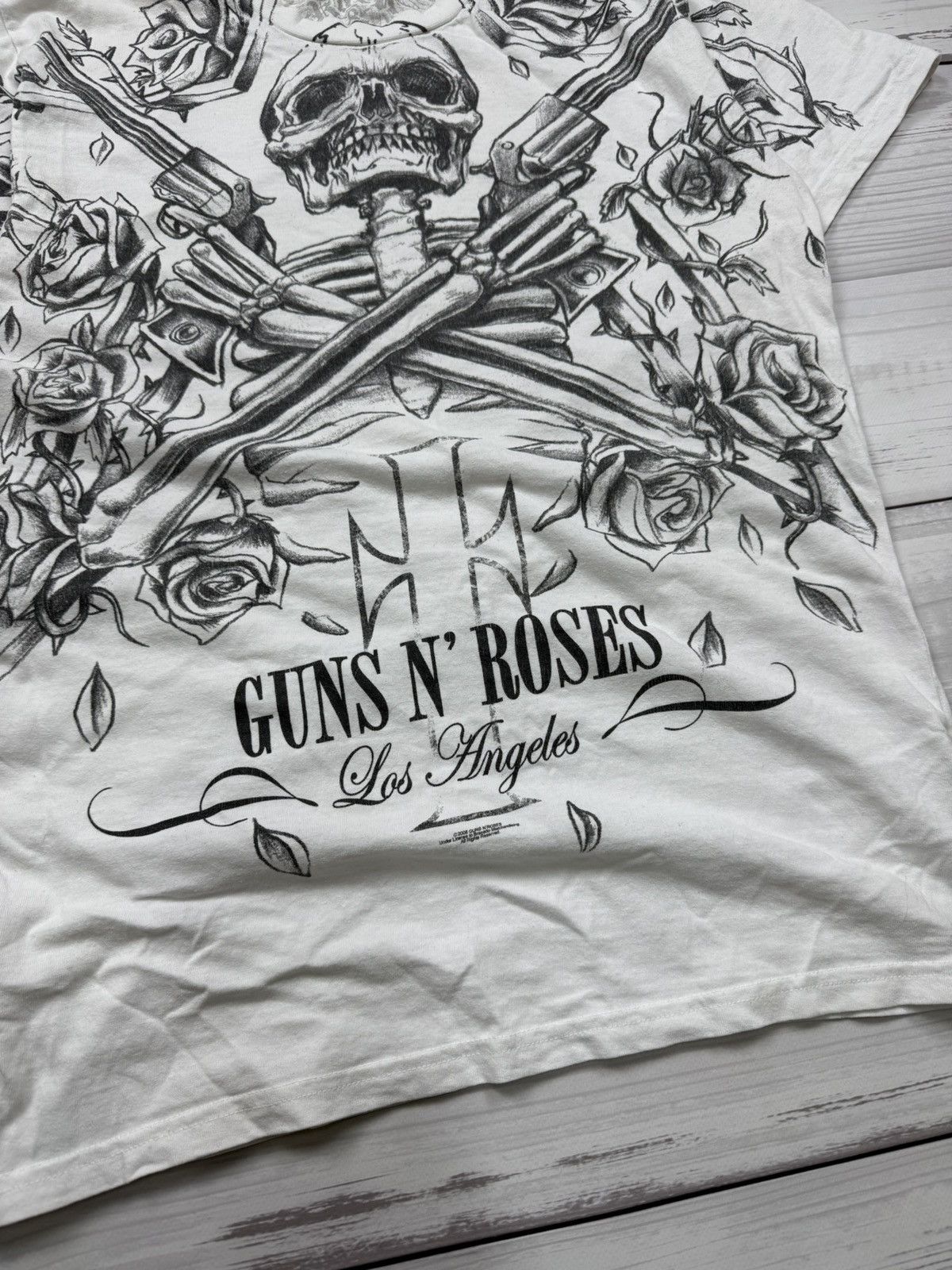 Fruit Of The Loom Guns n Roses Los Angeles Tee Rock & Rebellion Shirt 2008 Size US M / EU 48-50 / 2 - 3 Thumbnail
