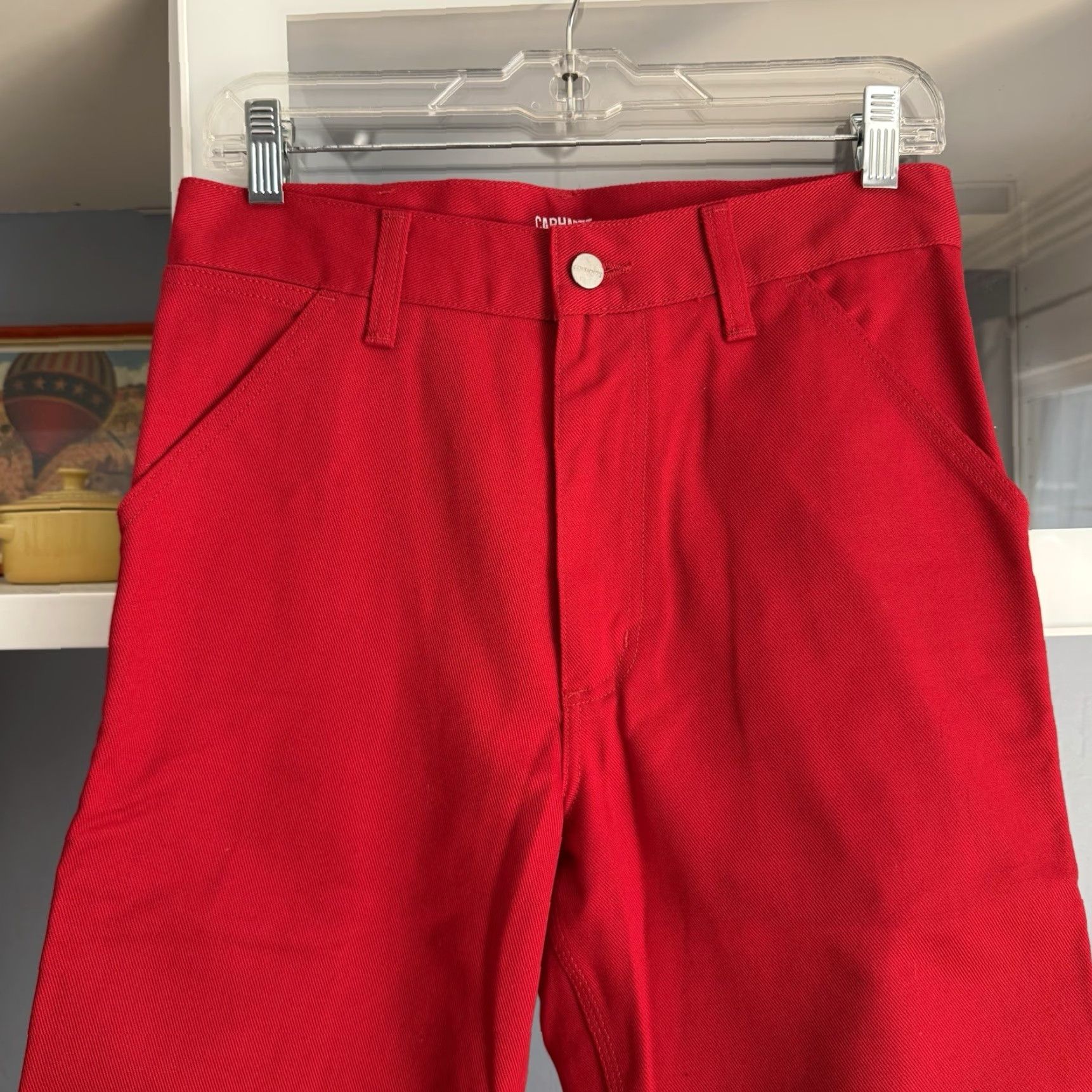 Carhartt Wip VINTAGE Carhartt WIP Single Knee Pants Relaxed Straight Fit Rigid Cardinal Red 28/32 Size US 28 / EU 44 - 3 Thumbnail