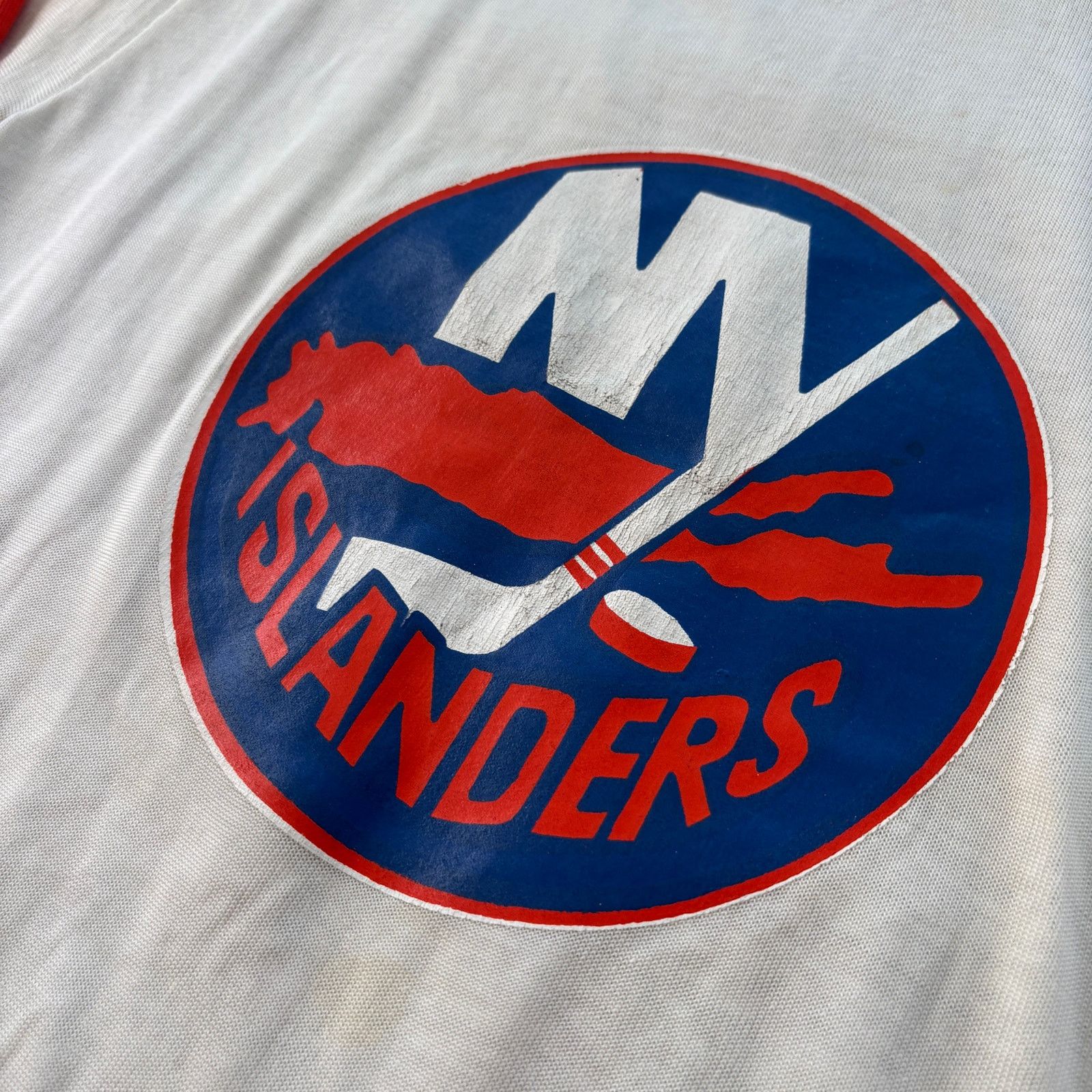 NHL × Vintage Vintage 1970s NY Islanders Durene Hockey Jersey Shirt Sz M/L Size US M / EU 48-50 / 2 - 6 Thumbnail