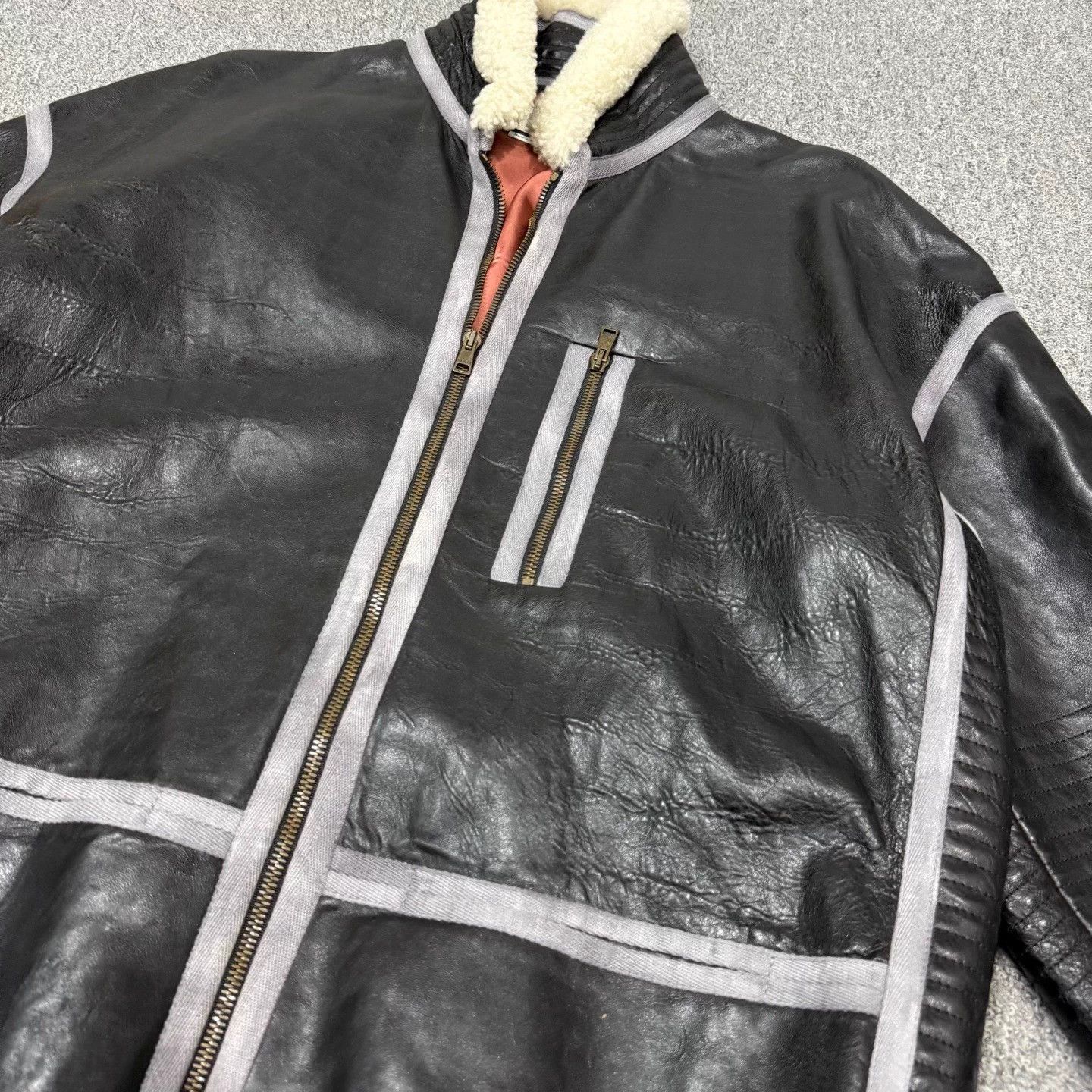 Gucci Gucci black lamb fur collar moto leather jacket 48 Size US M / EU 48-50 / 2 - 3 Thumbnail
