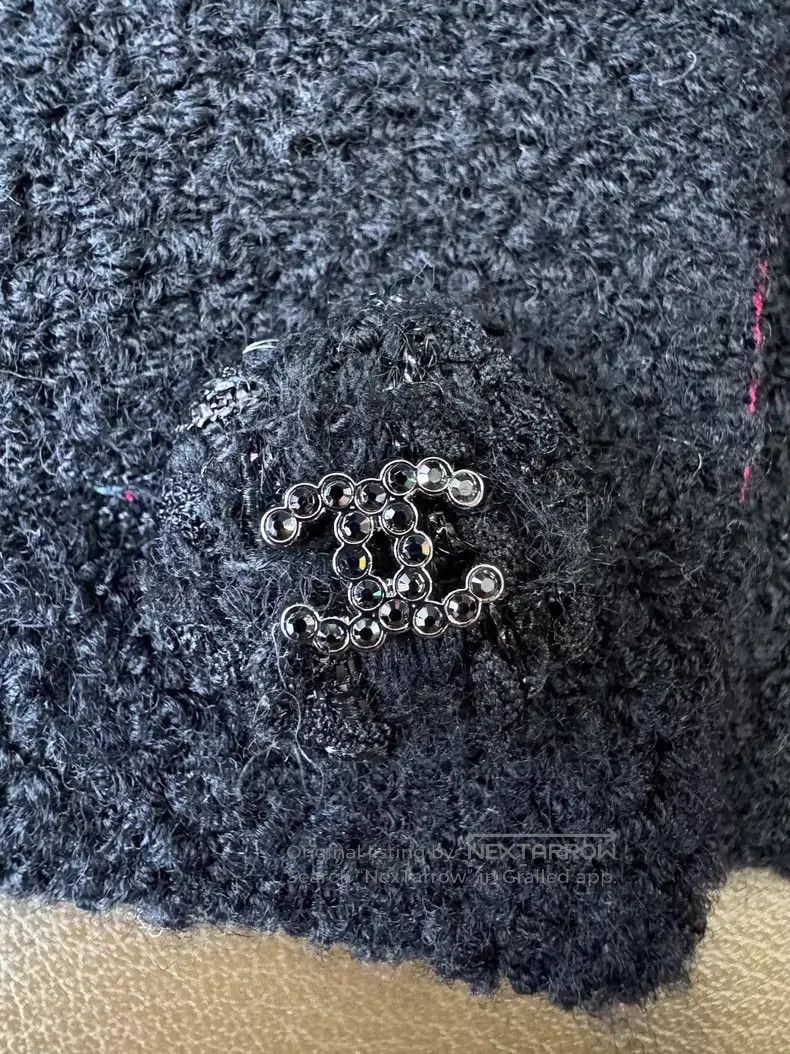 Chanel Chanel 21C black rose red double C diamond buckle tweed sh Size XXS / US 00 / IT 34 - 5 Thumbnail