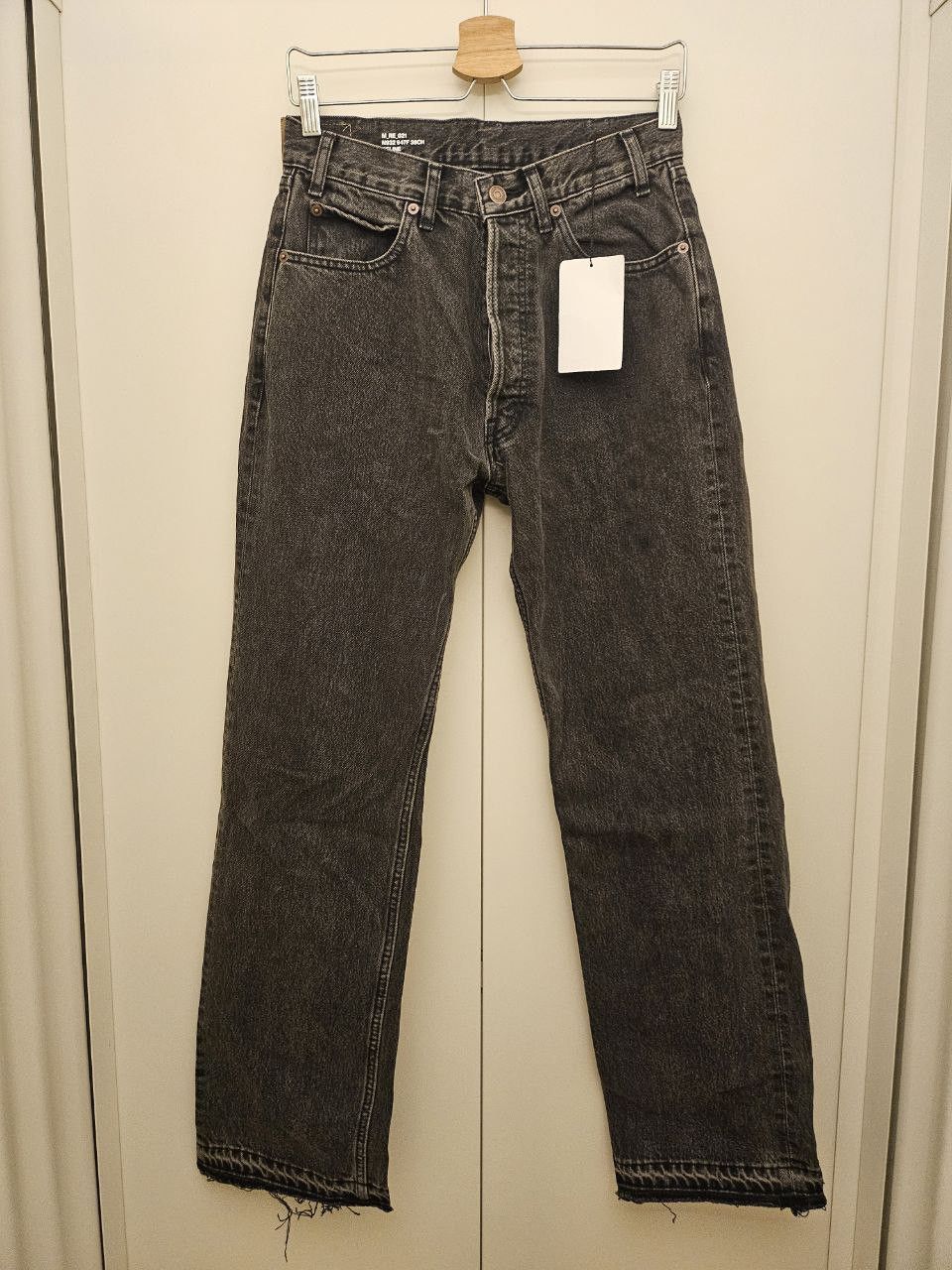 *New* Wesley Released Rigid Ham Charcoal Wash Jeans