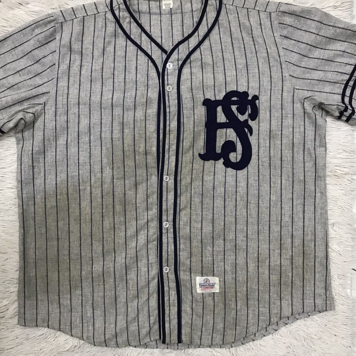 Vintage VINTAGE EBBETS FIELD FLANNEL WOOL BUTTON UP SHIRT Size US XXL / EU 58 / 5 - 7 Thumbnail