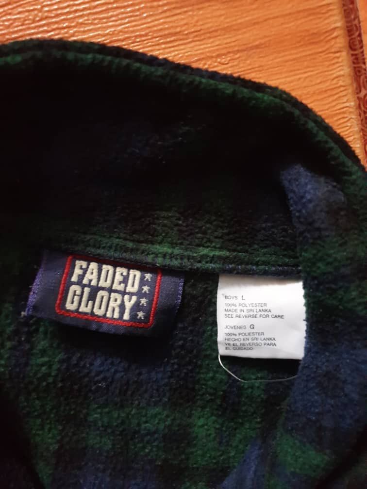 Faded Glory Faded glory Checkered fleece Sweater Jacket Size US M / EU 48-50 / 2 - 3 Thumbnail