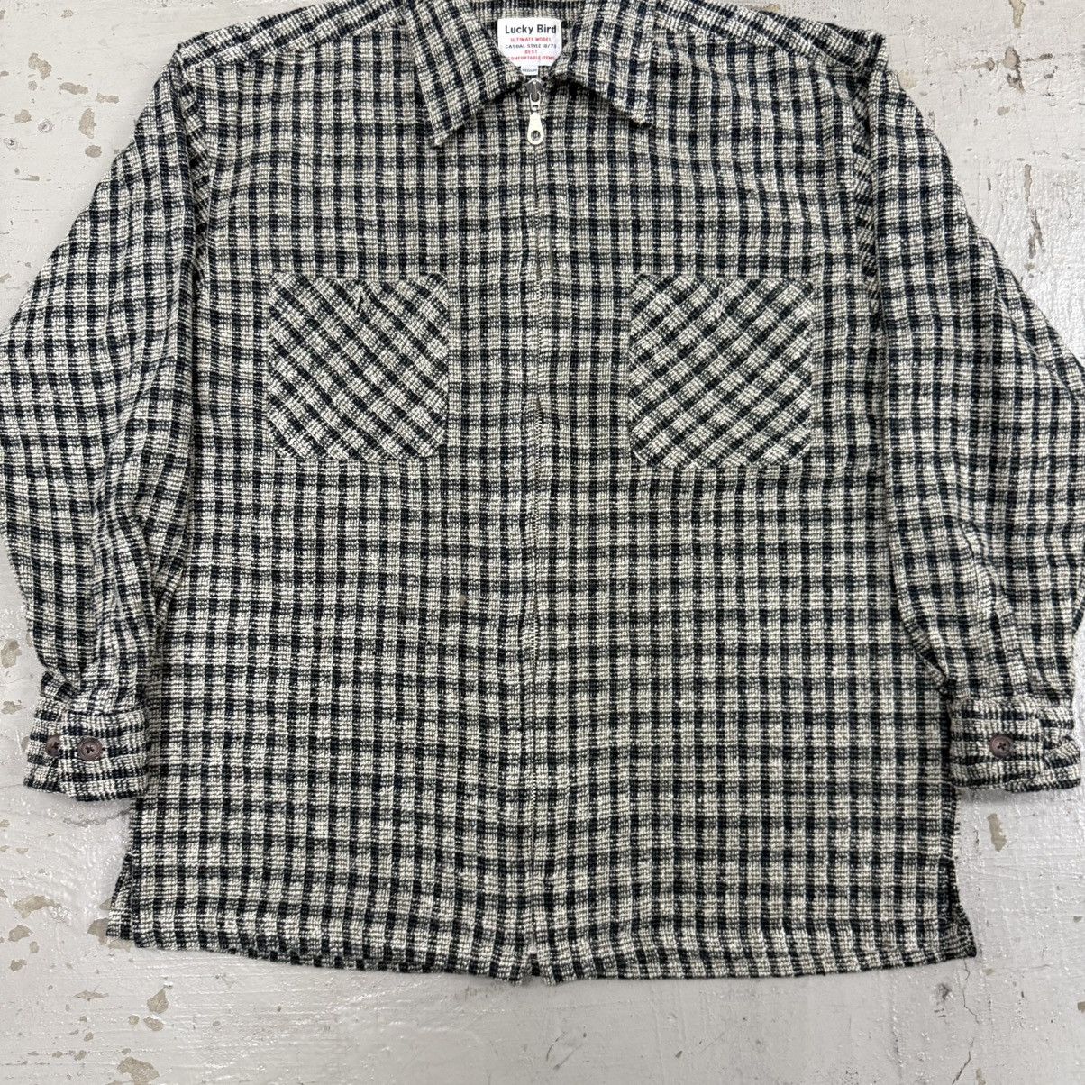 Japanese Brand Lucky Bird Japan Plaid Casual Jacket Size US M / EU 48-50 / 2 - 3 Thumbnail
