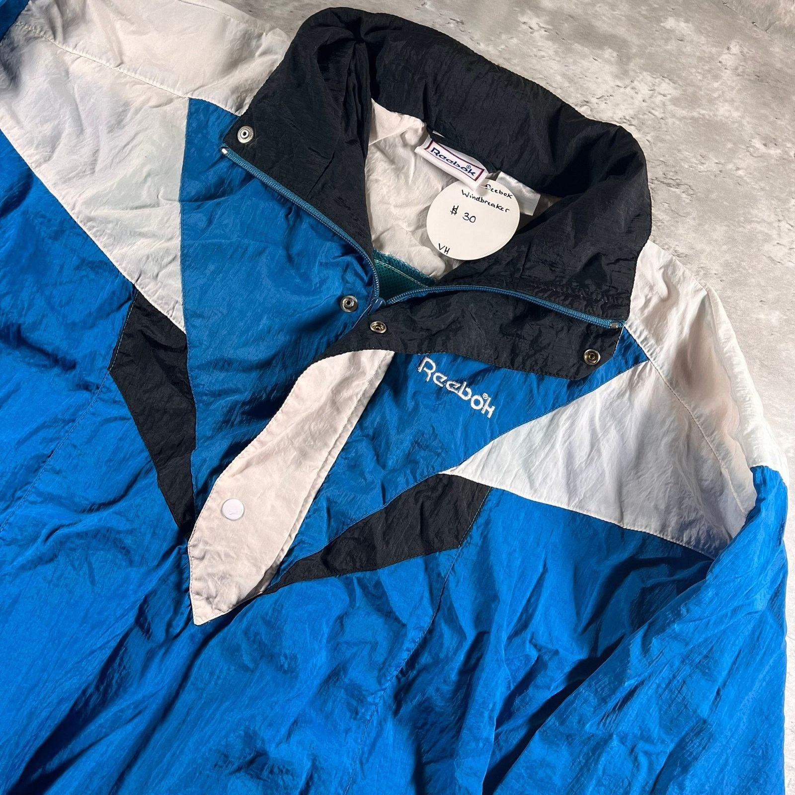 Reebok Reebok vintage windbreaker Jacket Size US L / EU 52-54 / 3 - 2 Thumbnail