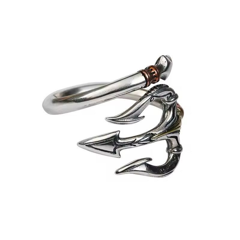 Jewelry × Vintage Triden of Poseidon Resizeable Ring Size ONE SIZE - 6 Thumbnail