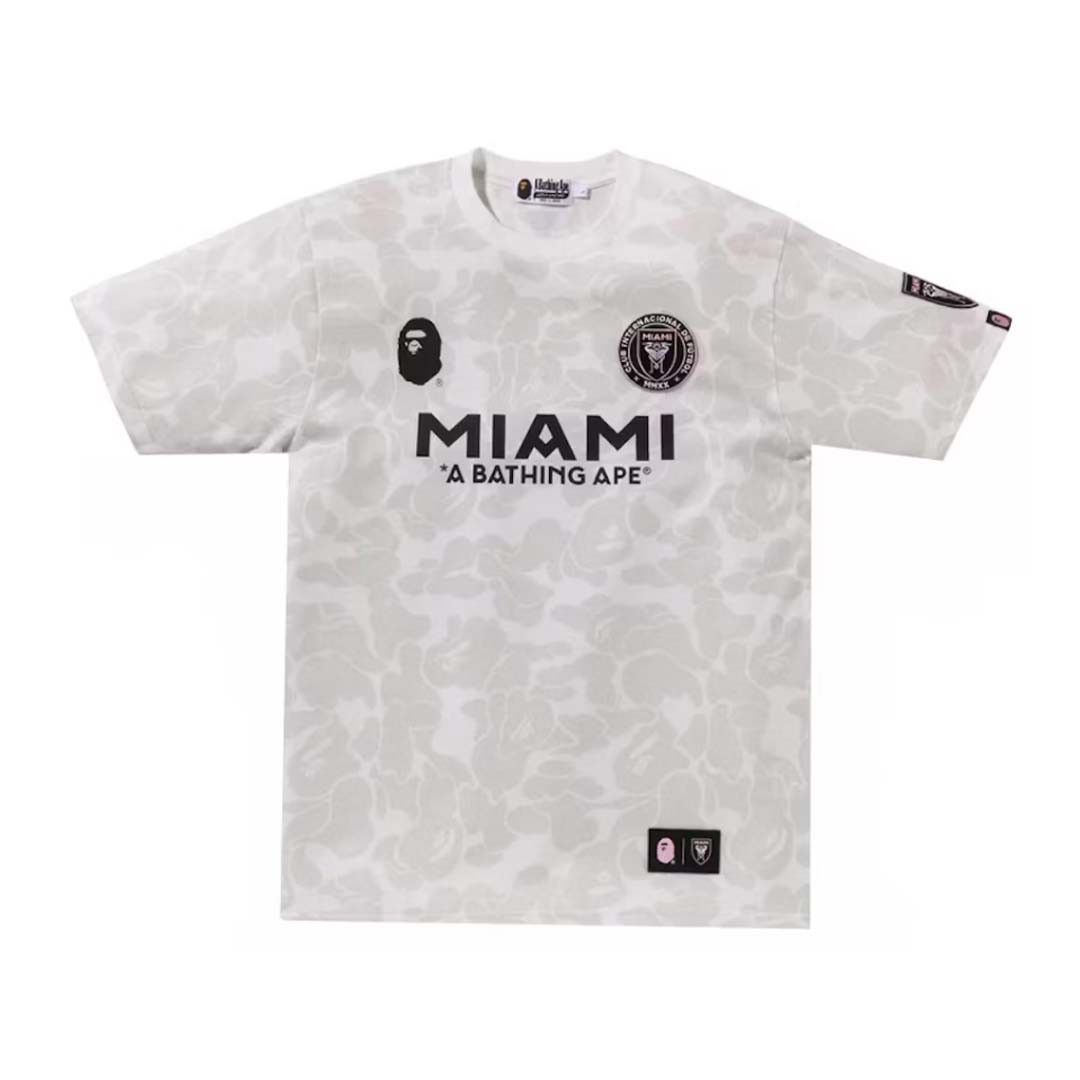 Bape x Inter Miami CF Camo Tee White T-shirts Size US XXL / EU 58 / 5 - 1 Thumbnail