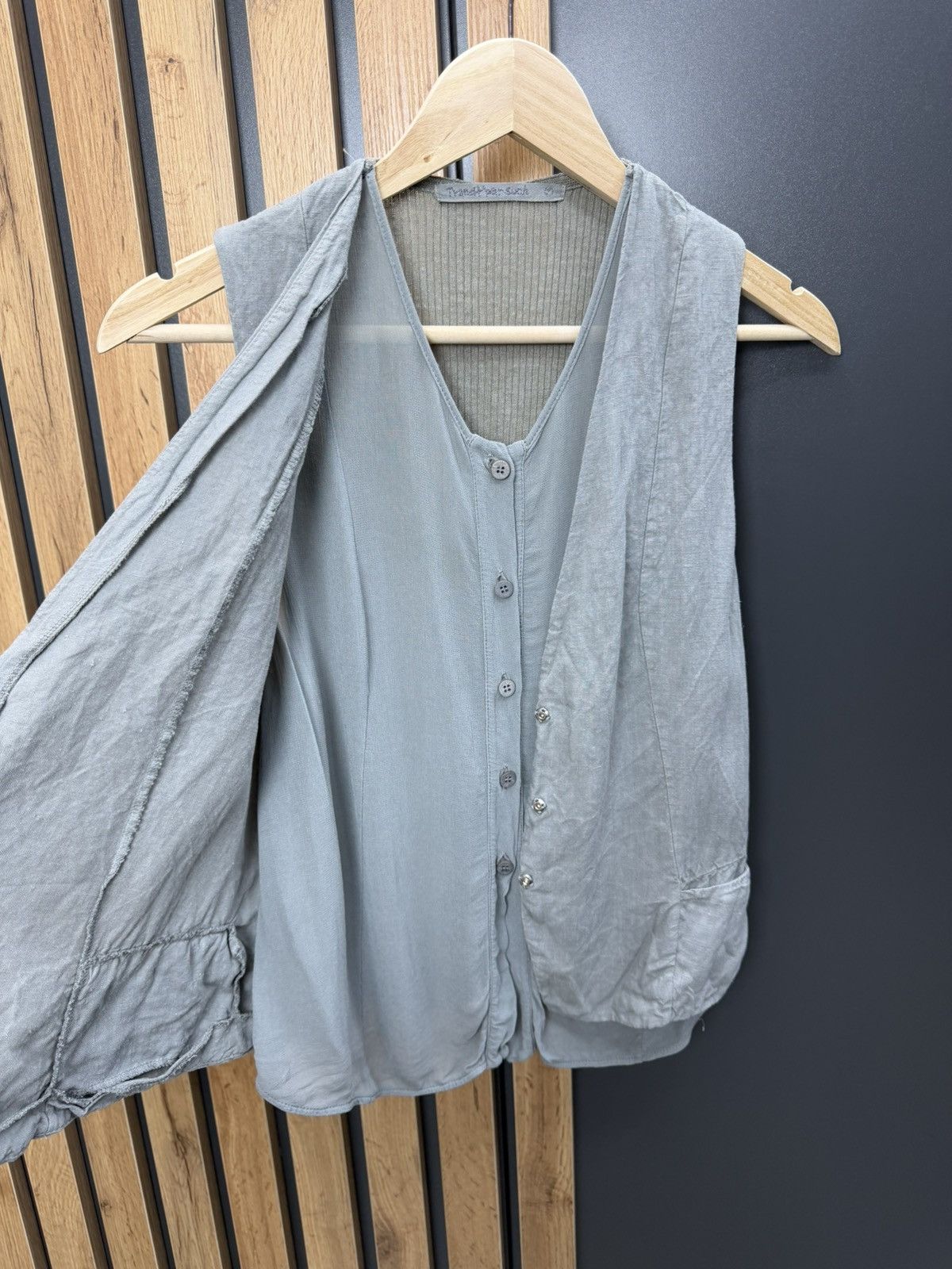 Transit Transit Par-Such Layered Linen Vest Size 3 Size L / US 10 / IT 46 - 6 Thumbnail