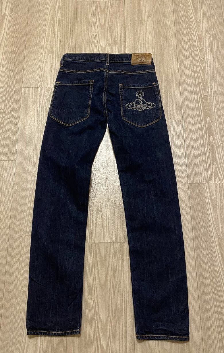 image of Vivienne Westwood Denim Jeans Big Logo, Men's (Size 26)