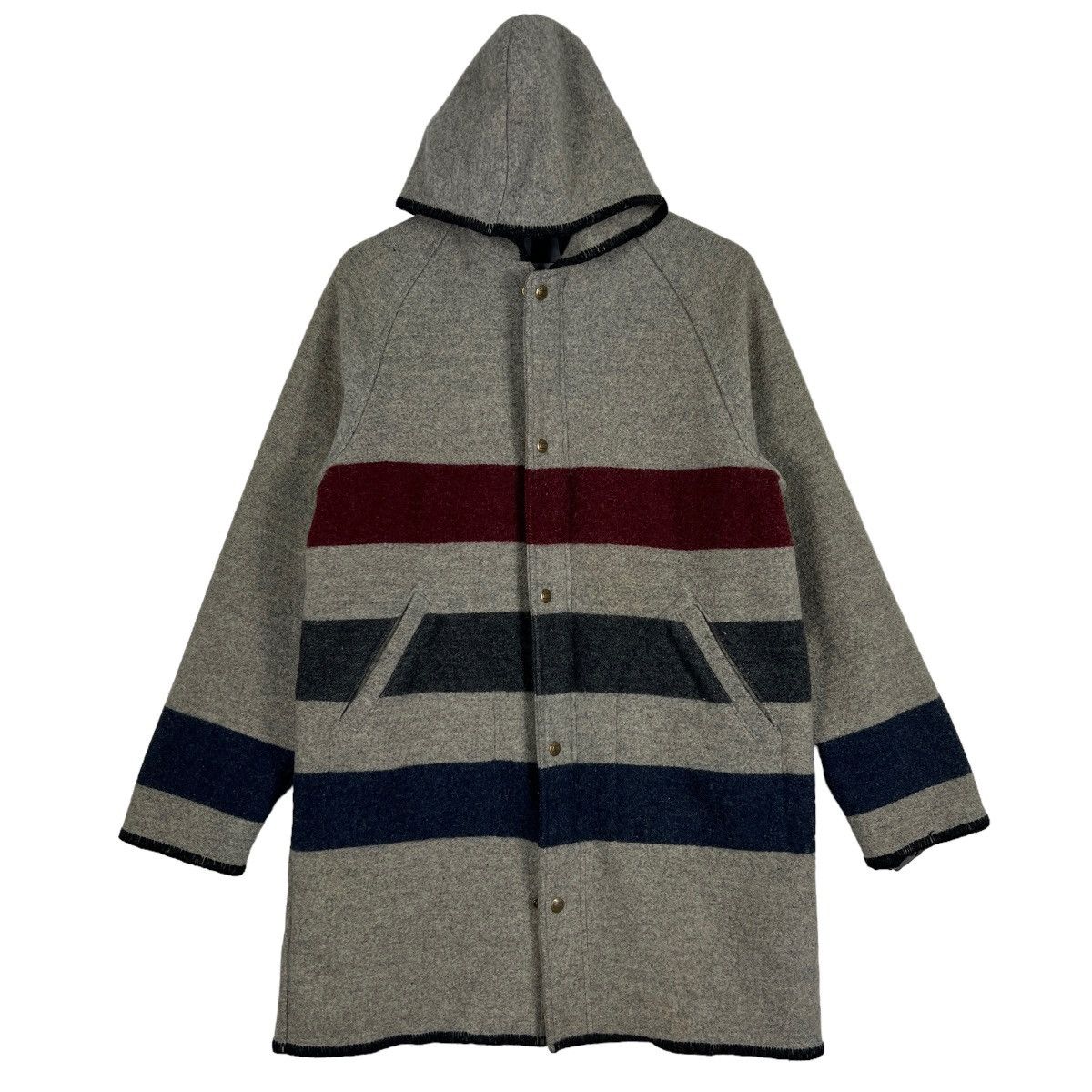 Woolrich Woolen Mills 🔥 VINTAGE WOOLRICH WOOL HOODIE JACKET Size US S / EU 44-46 / 1 - 2 Thumbnail