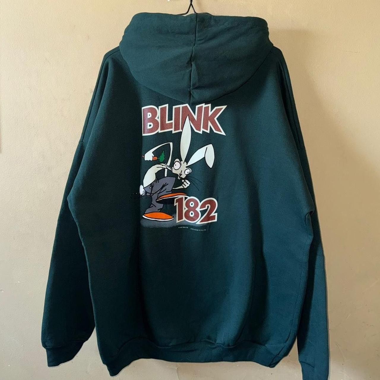 Vintage 1997 Blink-182 Pop Punk Bunny Rabbit Hoodie Size US XL / EU 56 / 4 - 2 Thumbnail
