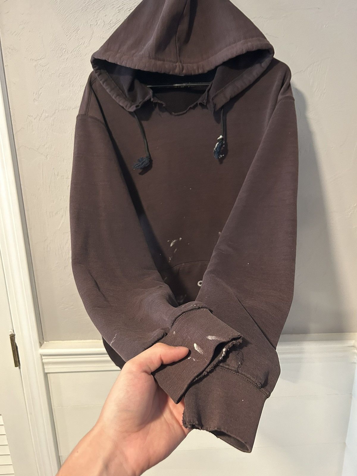 Carhartt Vintage Faded Paint Splatter Carhartt Hoodie Brown Size US L / EU 52-54 / 3 - 2 Thumbnail