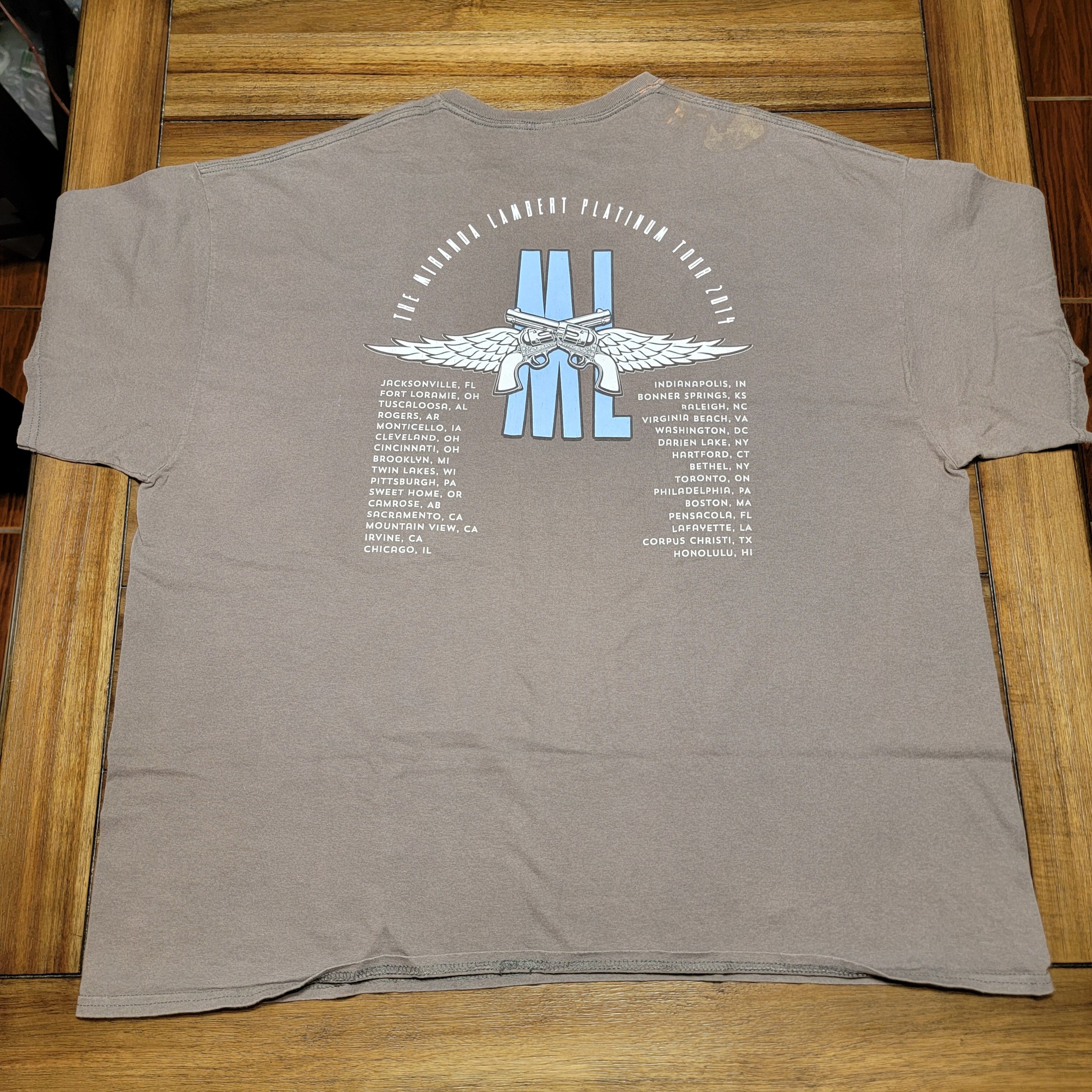 Gildan Gildan SS Tee "Miranda Lambert Platinum Tour 2014" - 2XL Size US XXL / EU 58 / 5 - 3 Thumbnail
