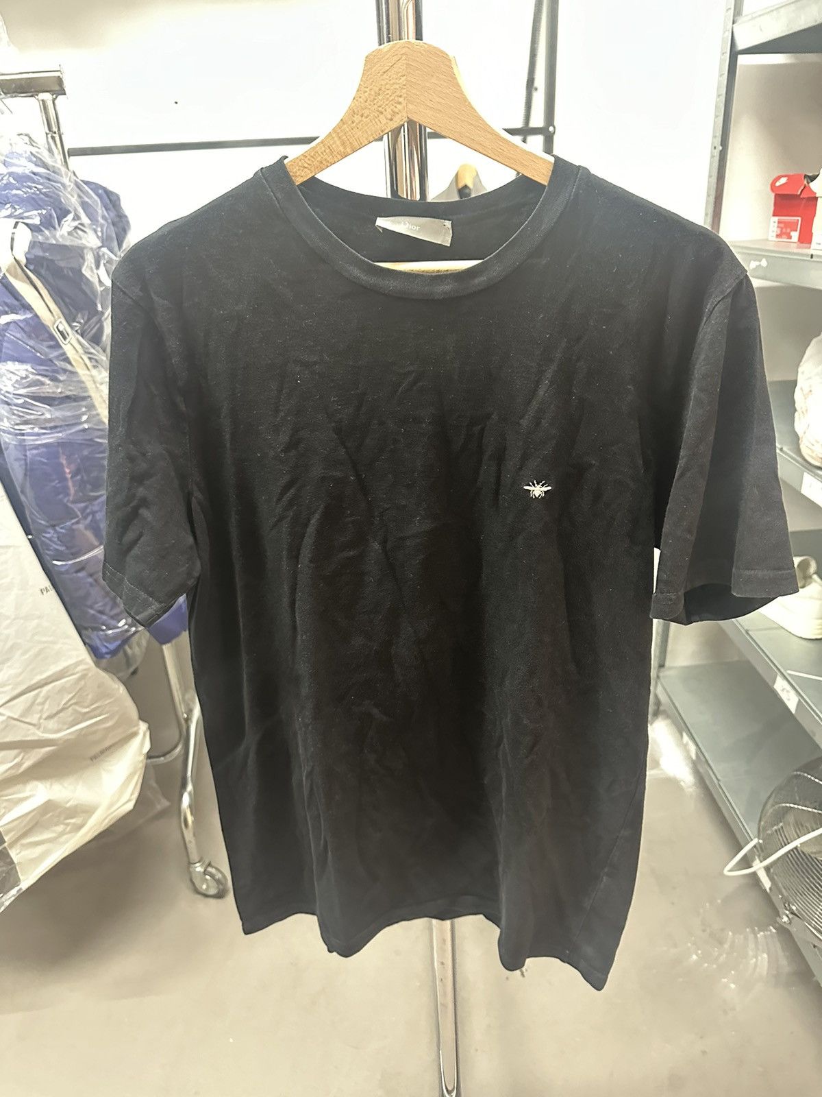 Dior Dior black embroidered bee t-shirt Size US M / EU 48-50 / 2 - 2 Thumbnail