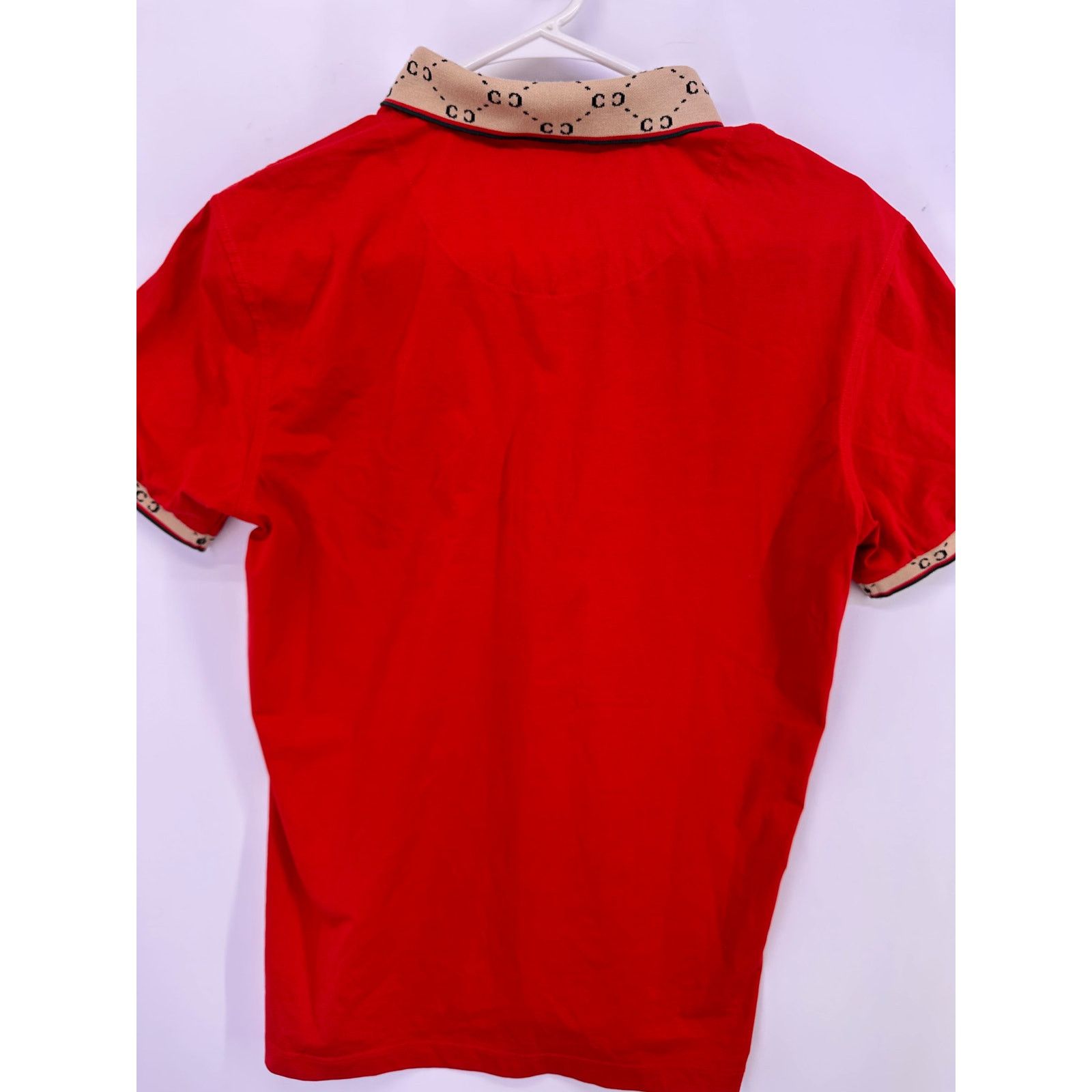 & Other Stories Pavini Red Polo With Brown CC Accents Size Medium Size US M / EU 48-50 / 2 - 15 Thumbnail