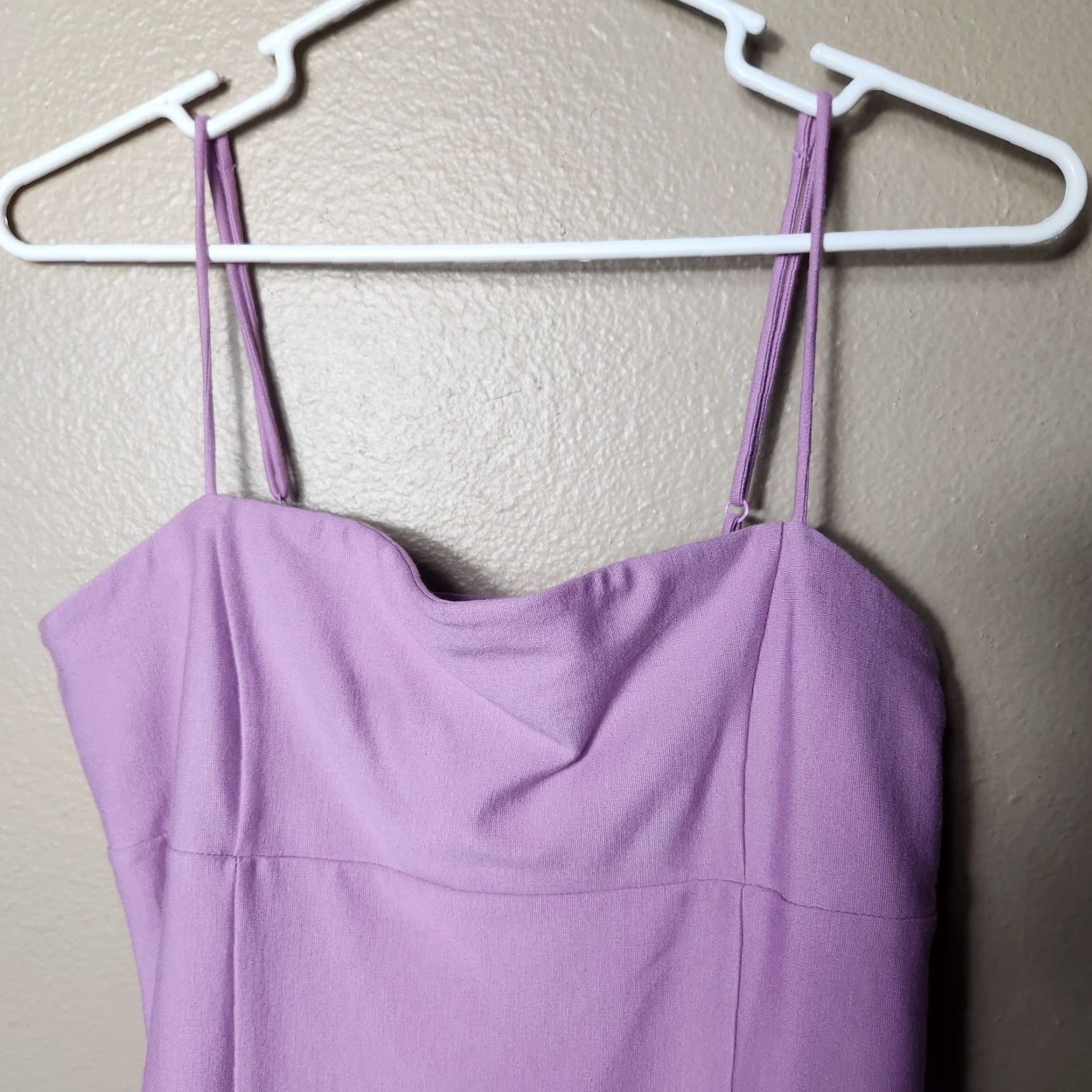 Urban Outfitters VINTAGE Urban Outfitters Lavender Spaghetti Strap Knit Dress-Size M EUC Size M / US 6-8 / IT 42-44 - 2 Thumbnail