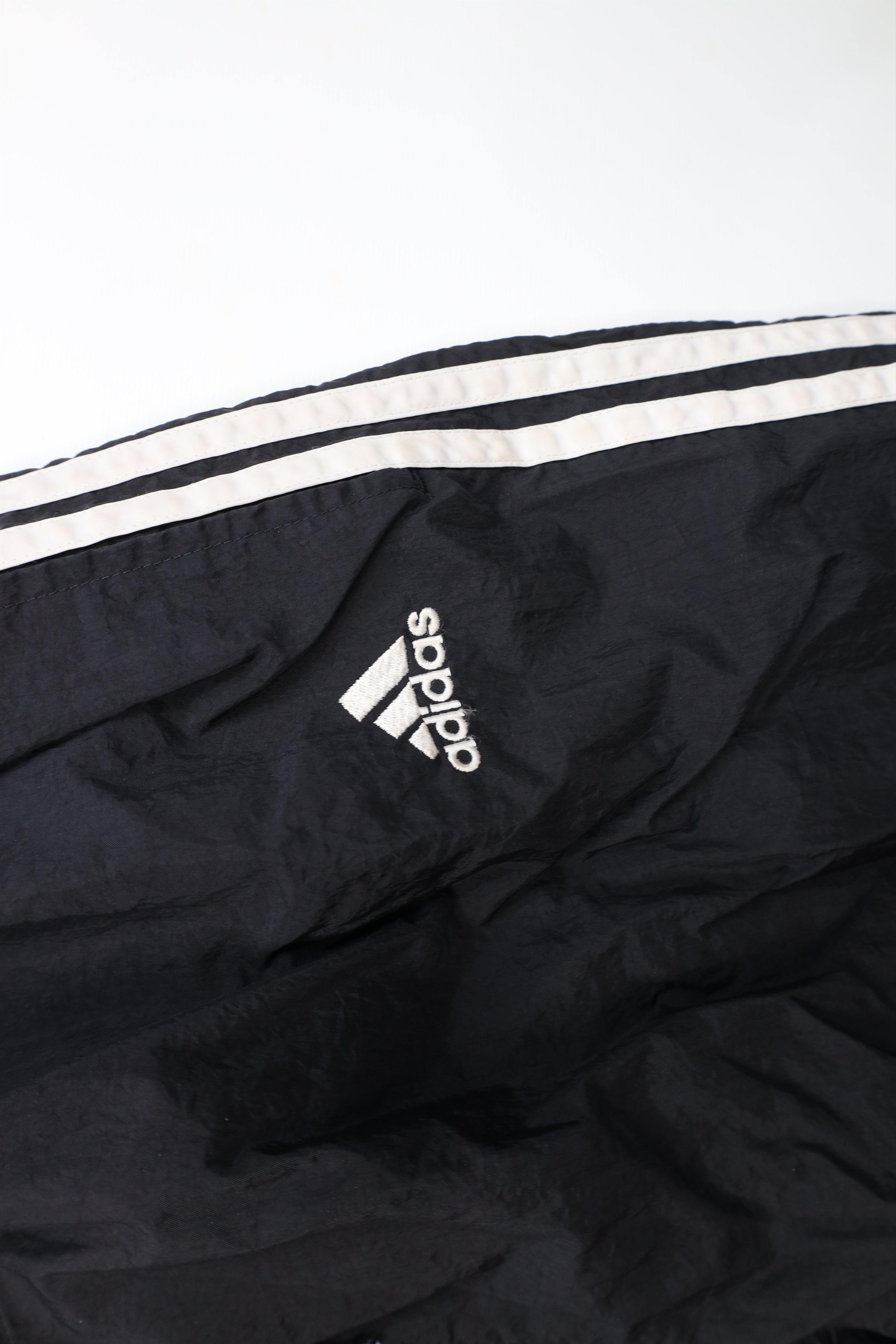 Adidas × Vintage Vintage 90s Adidas Striped Windbreaker Joggers Pants Black Size US 36 / EU 52 - 6 Thumbnail