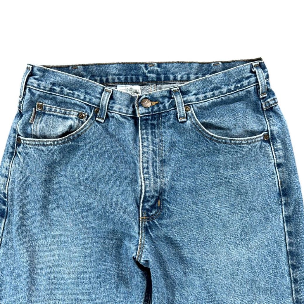 Carhartt Carhartt Jeans Mens 32x30 Blue Stonewash Relaxed Denim 5-Pocket Logo USA Straight Fall, Spring, Summer, Winter Mens Size US 32 / EU 48 - 3 Thumbnail