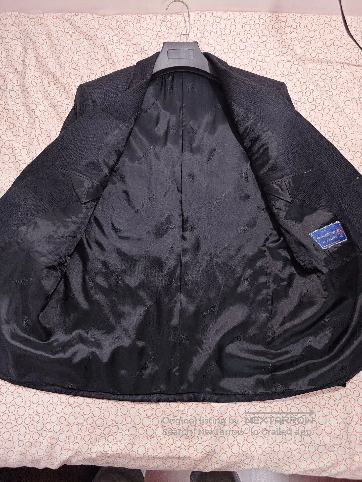 Ermenegildo Zegna Custom Zegna Black Wool Suit. Size US M / EU 48-50 / 2 - 7 Thumbnail