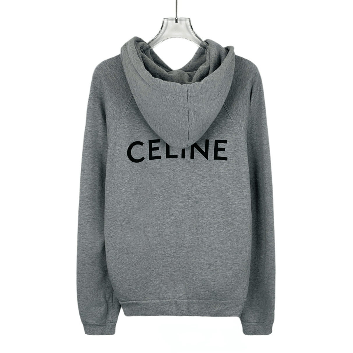 Celine Celine Logo Print Hooded Drawstring Sweatshirt (Size XS) Size XS / US 0-2 / IT 36-38 - 8 Thumbnail
