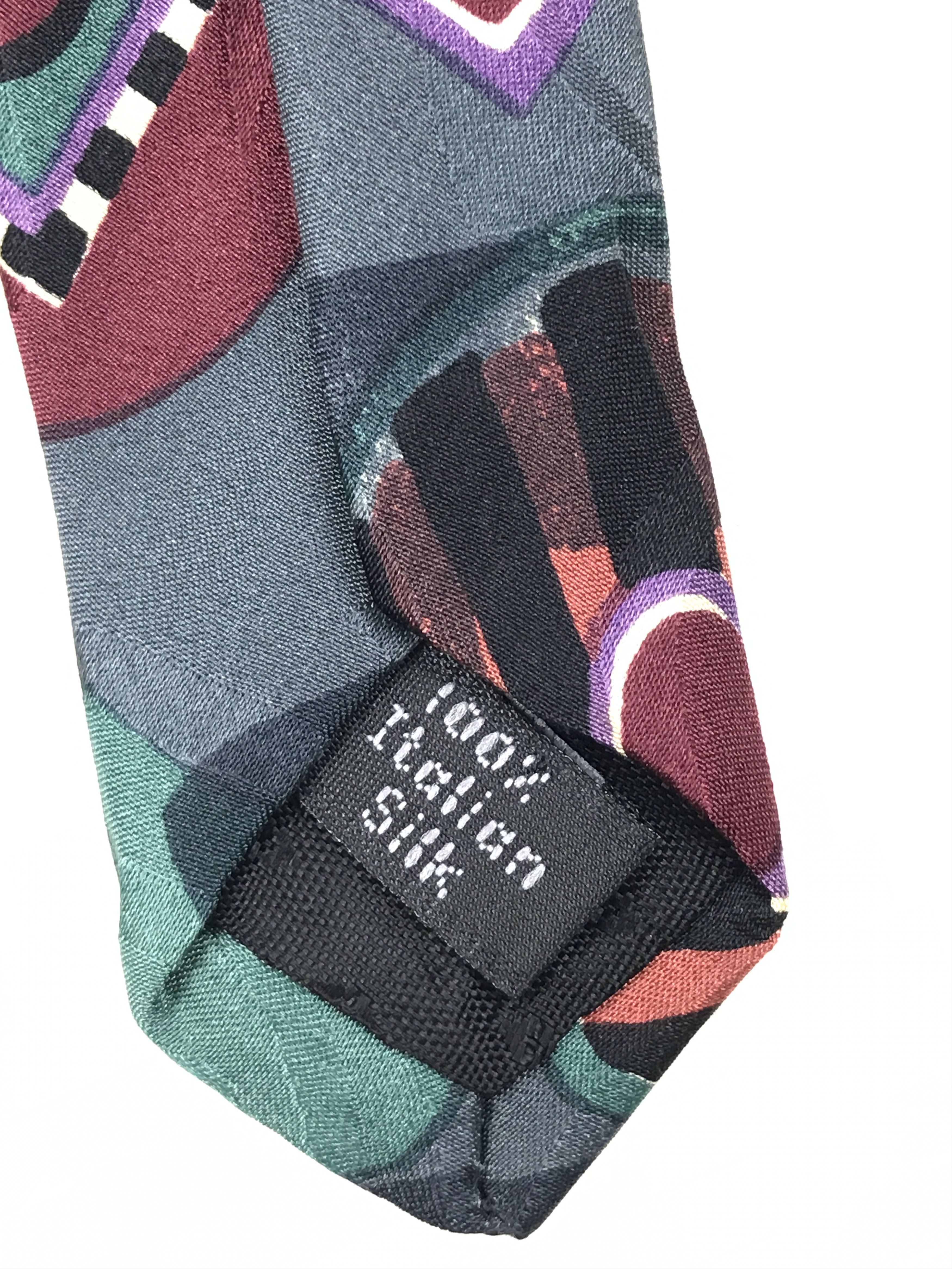 Bugatti × Designer × Vintage Vintage Bugatti Silk Necktie Size ONE SIZE - 6 Thumbnail