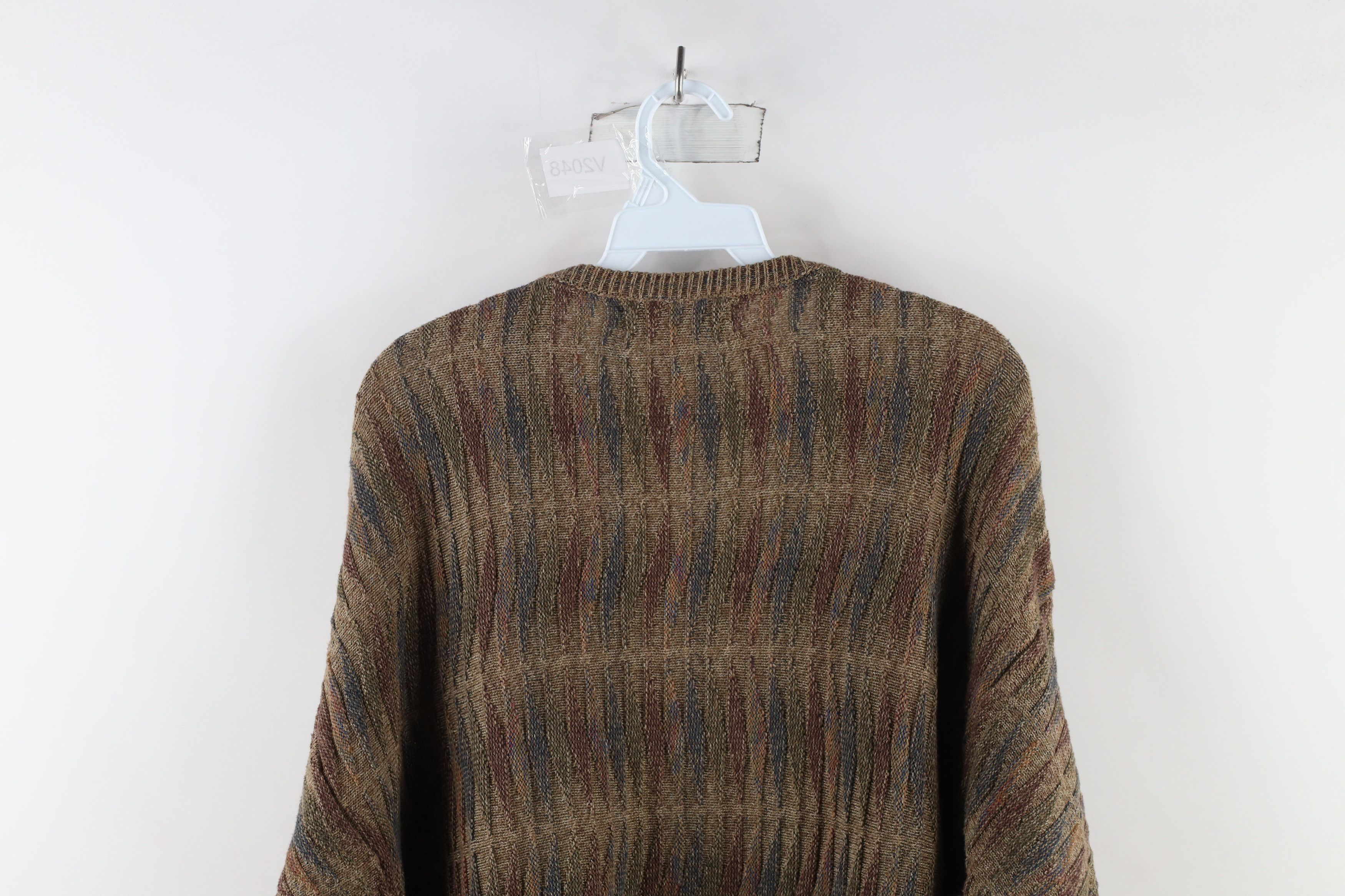 Vintage Vintage 90s Coogi Style Rainbow Knit Cosby Sweater Size US M / EU 48-50 / 2 - 7 Thumbnail
