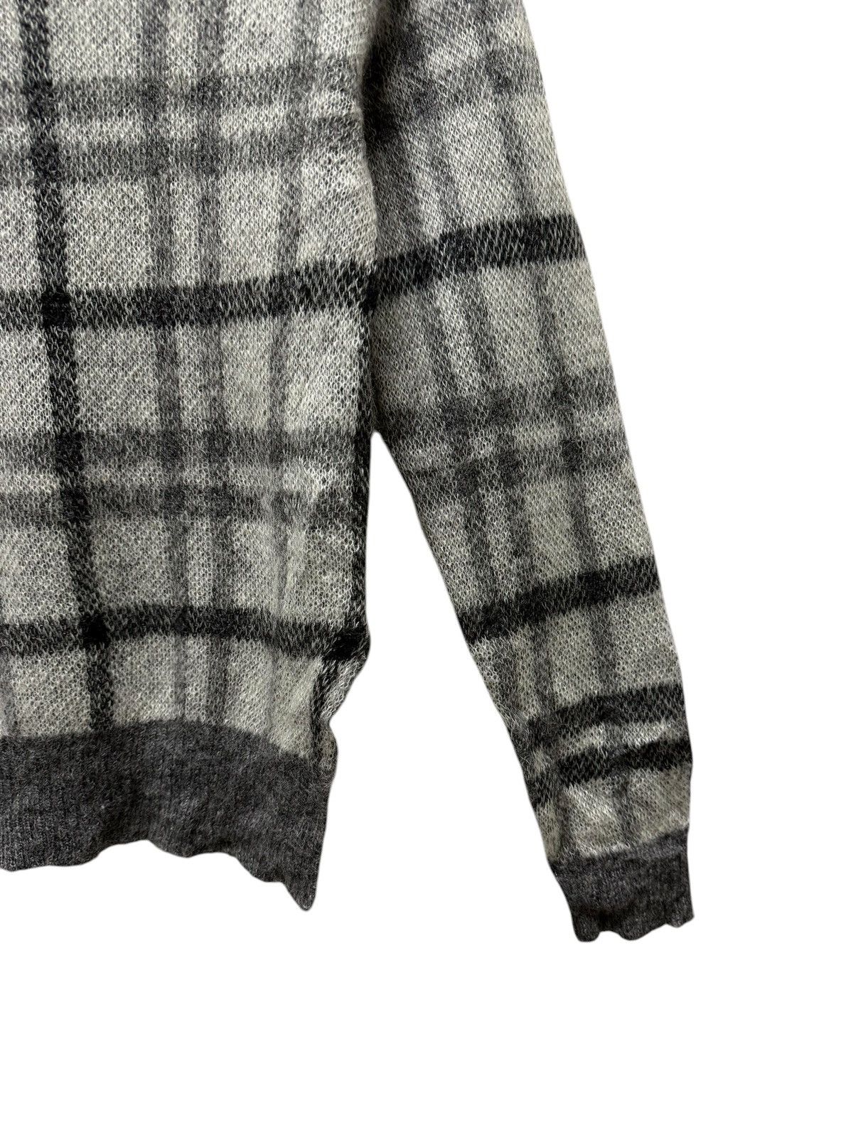 Aran Isles Knitwear Vintage Furfur Crewneck Plaid Knitwear Sweater Jumper Size XS / US 0-2 / IT 36-38 - 2 Thumbnail