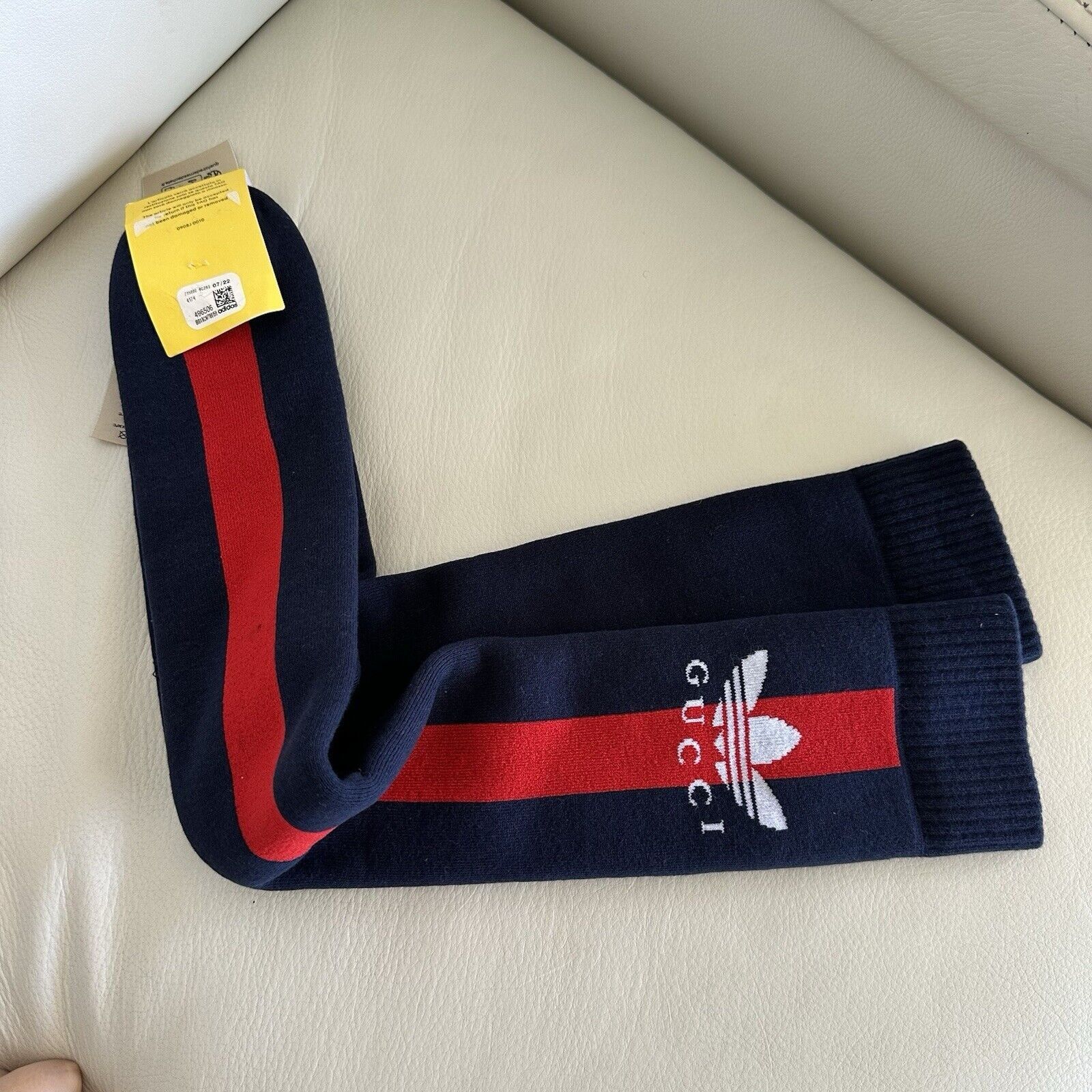 Gucci NEW Gucci ADIDAS Socks BLUE RED SZ M 100% Authentic Size ONE SIZE - 2 Thumbnail