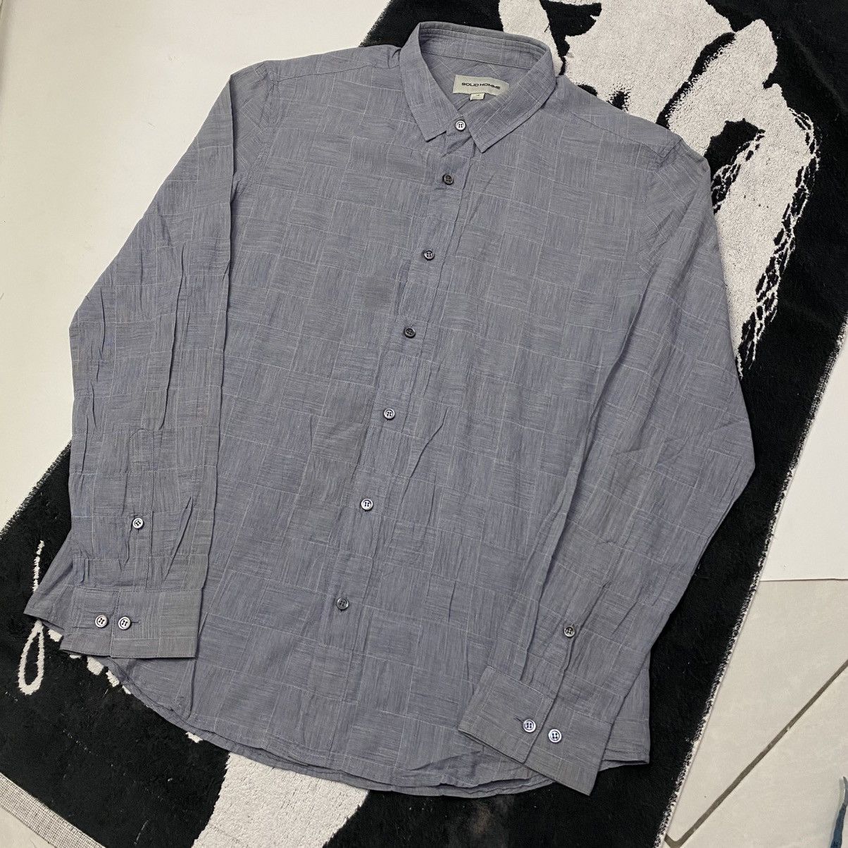 Designer × Solid Homme × Wooyoungmi Beautiful pattern Solid homme long sleeve button shirt Size US M / EU 48-50 / 2 - 2 Thumbnail