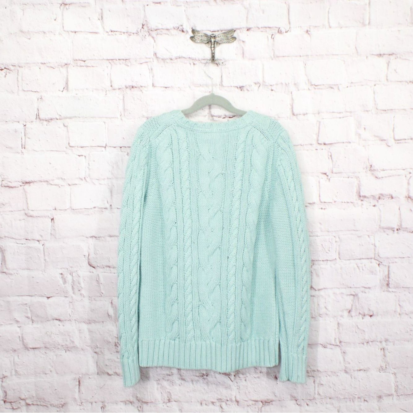L.L. Bean LL Bean Women's Double L Cable Sweater Crewneck Size S / US 4 / IT 40 - 6 Thumbnail