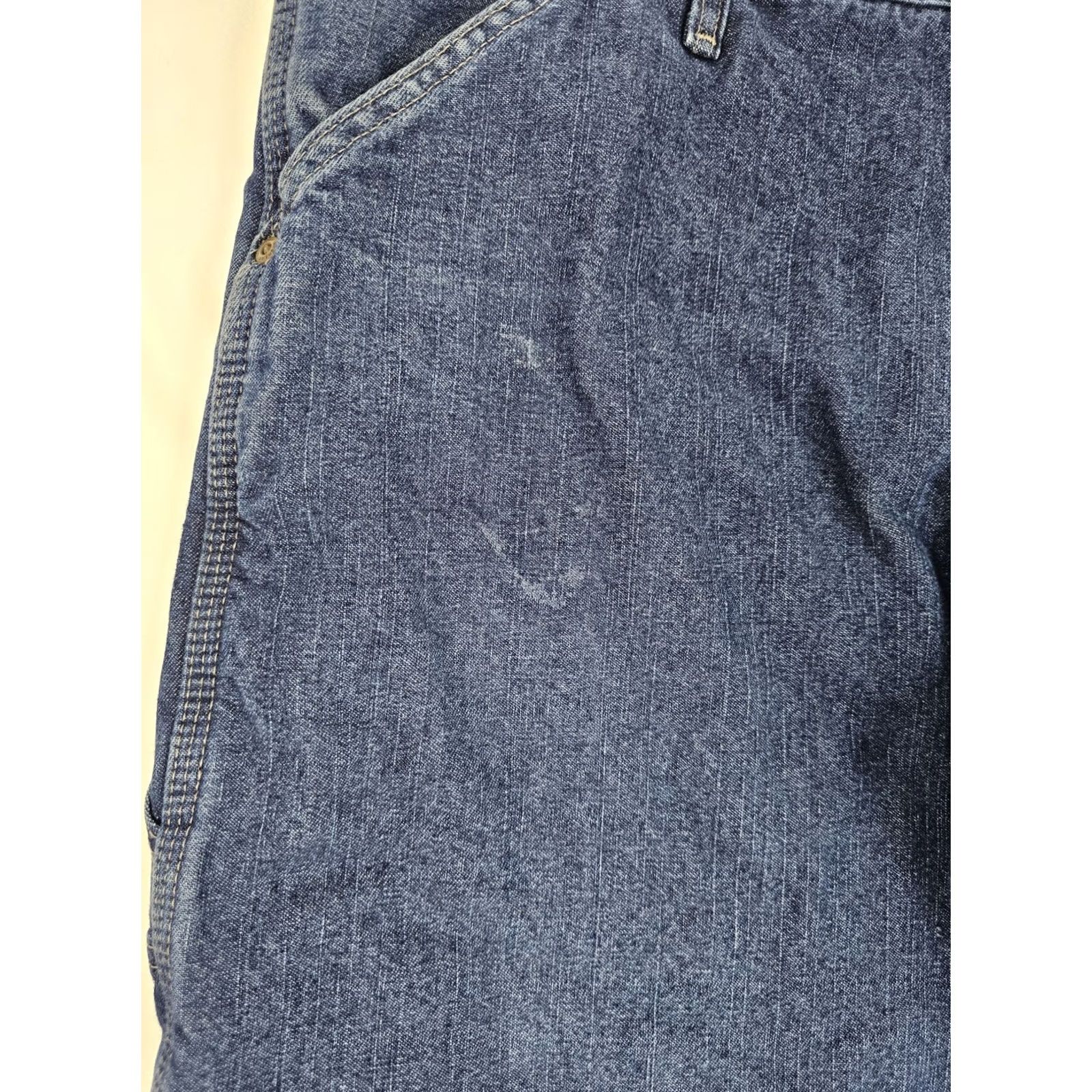 Wrangler Wrangler Fleece Lined Carpenter Jeans Men 34x30 Blue Denim 94GRWSW Work Pants EUC Size US 34 / EU 50 - 4 Thumbnail
