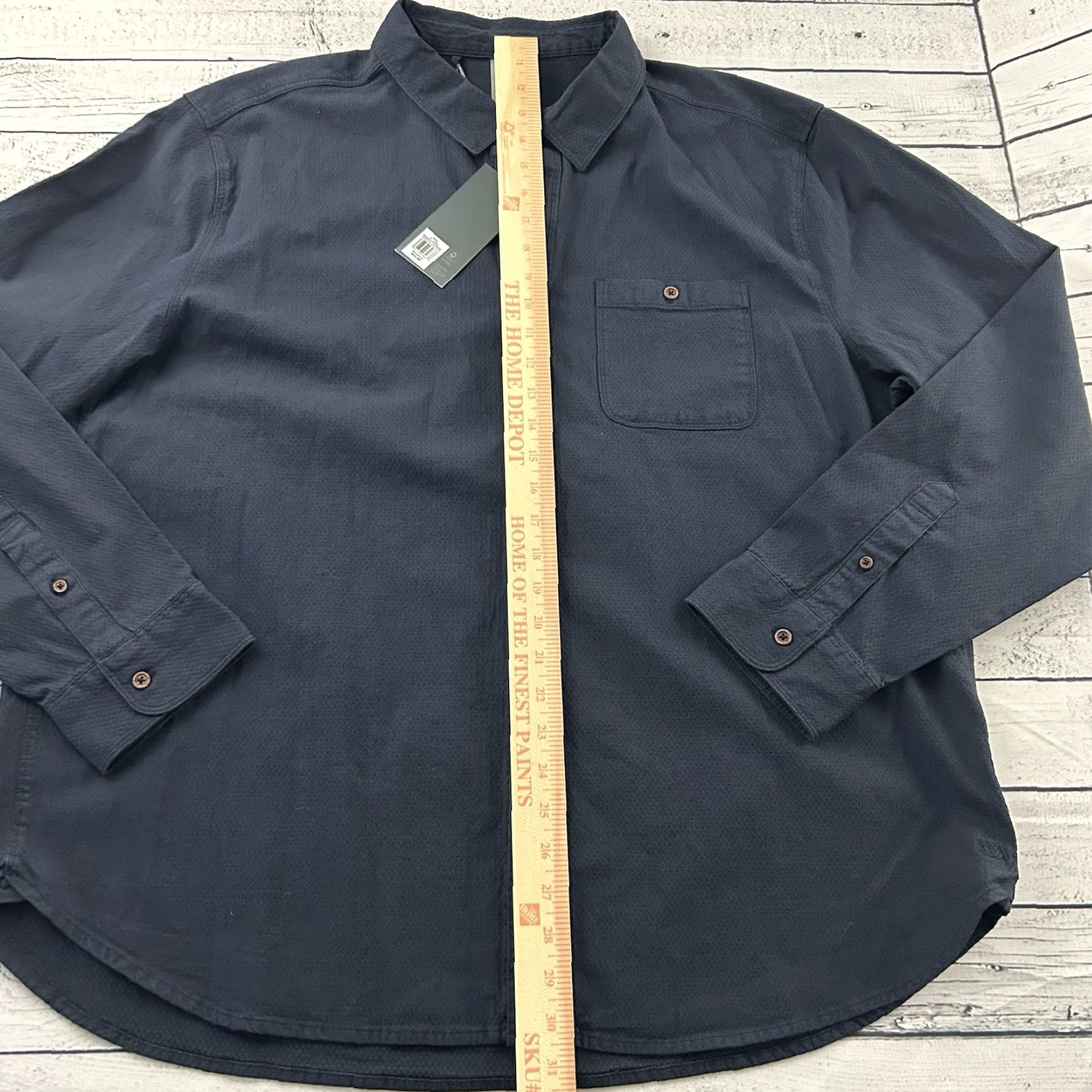 Vintage VRST Long Sleeve Button Front Shirt Men 2XL Ardosia Slate Darker Gray Vintage New? Size US XXL / EU 58 / 5 - 4 Thumbnail