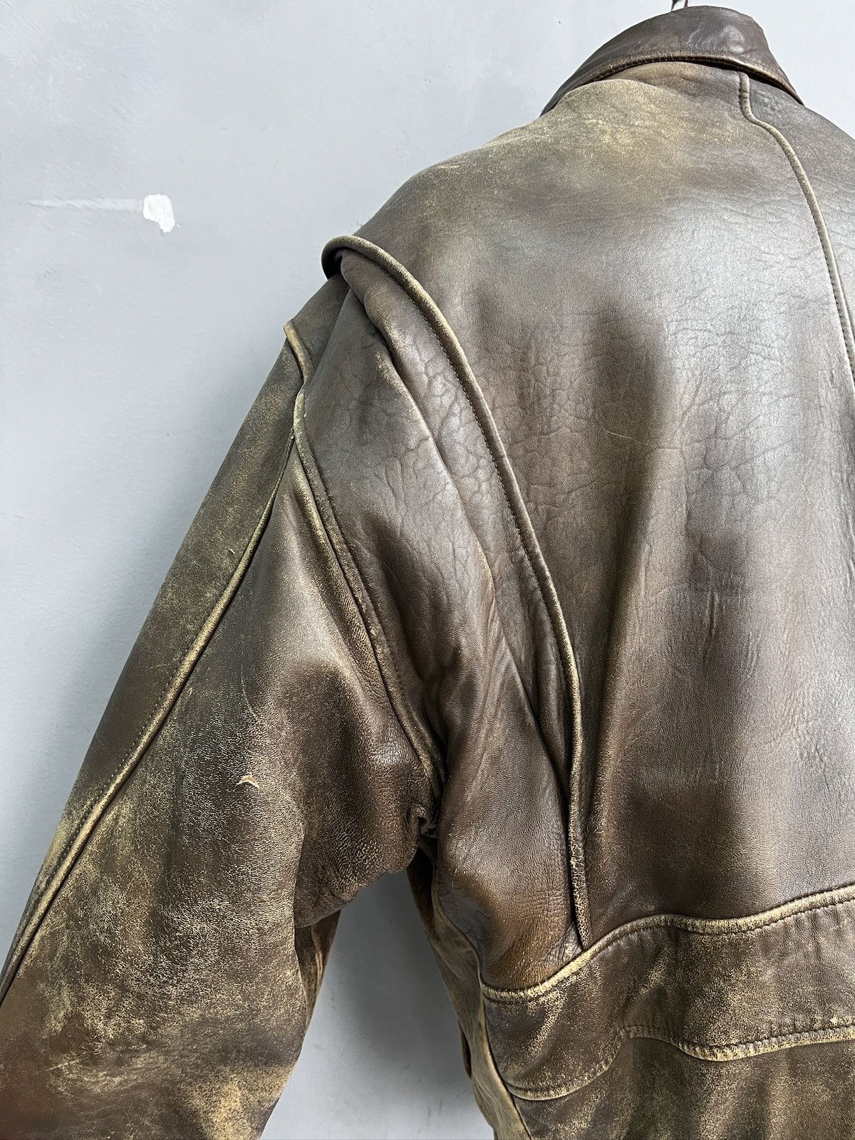 Leonard Paris Leonardo Paris Avirex style leather aviation jacket y2k Size US M / EU 48-50 / 2 - 12 Thumbnail
