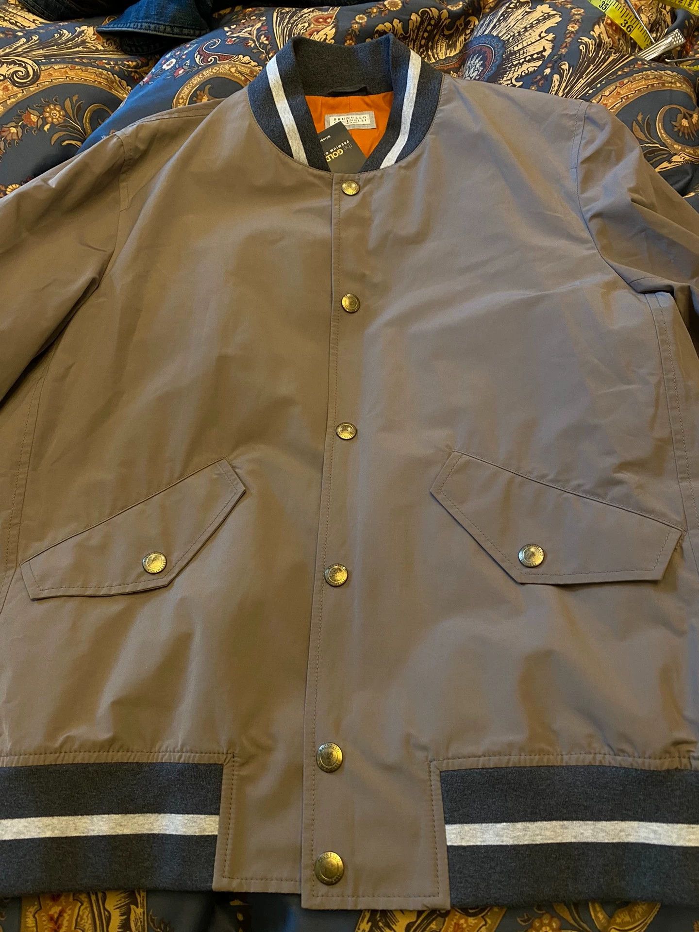 Brunello Cucinelli BRUNELLO CUCINELLI Waterproof 52 Italy Baseball Jkt Size US L / EU 52-54 / 3 - 9 Thumbnail