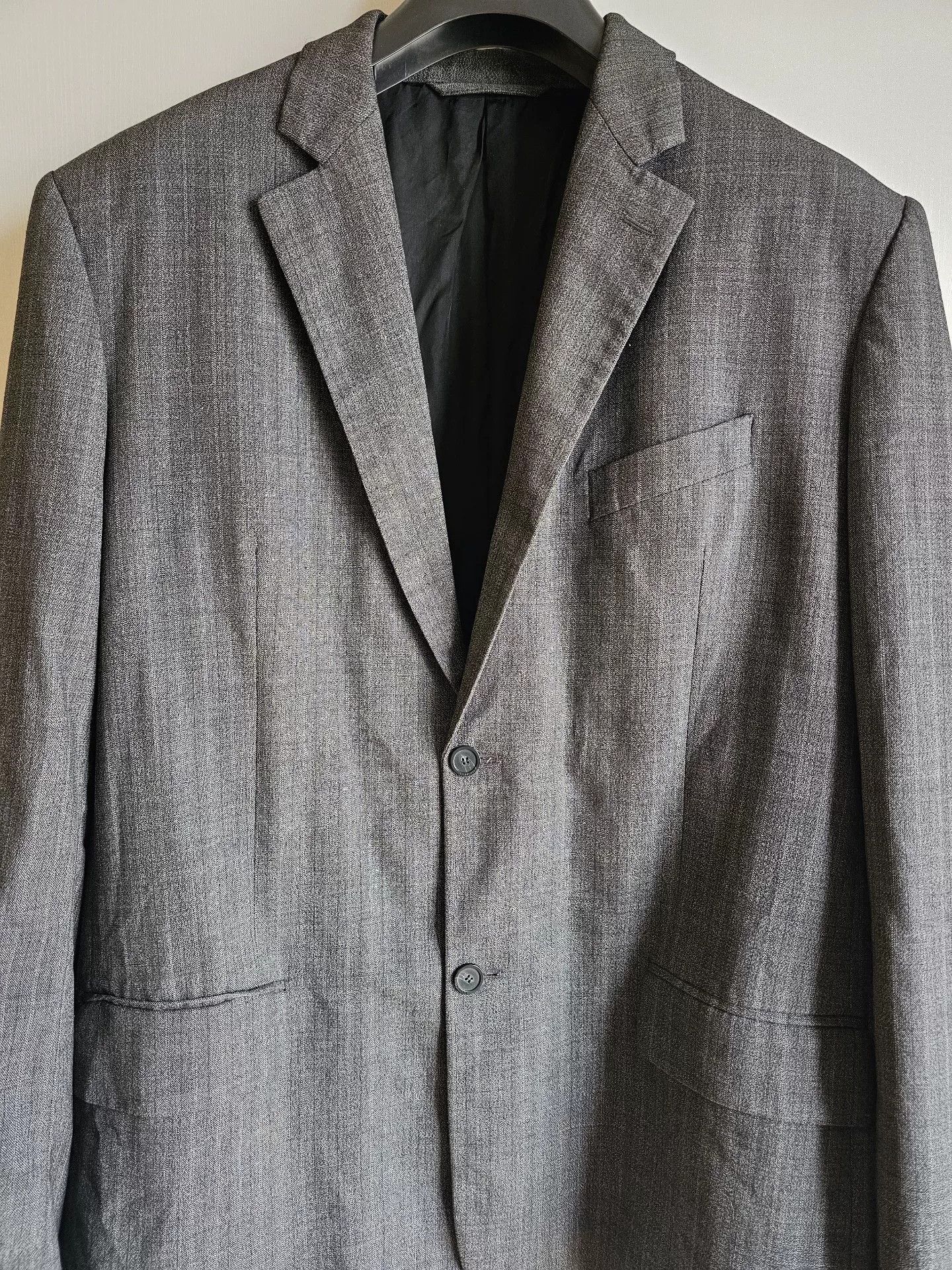 gray wool suit jacket by Balenciaga