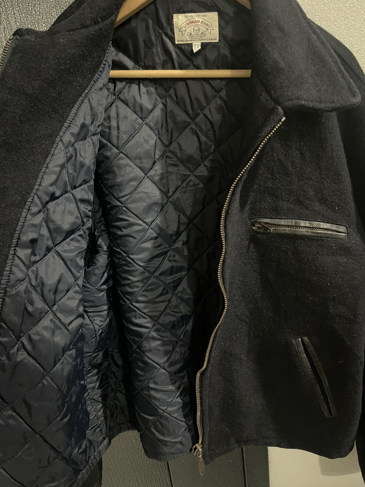 Giorgio Armani Vintage Armani Jeans Giorgio Armani Lampo Zip Jacket Size US XL / EU 56 / 4 - 11 Thumbnail