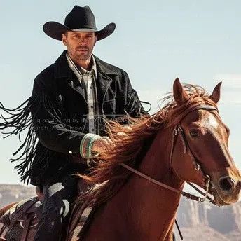 Schott Schott Suede western cowboy fringed leather jacket Size US S / EU 44-46 / 1 - 1 Thumbnail
