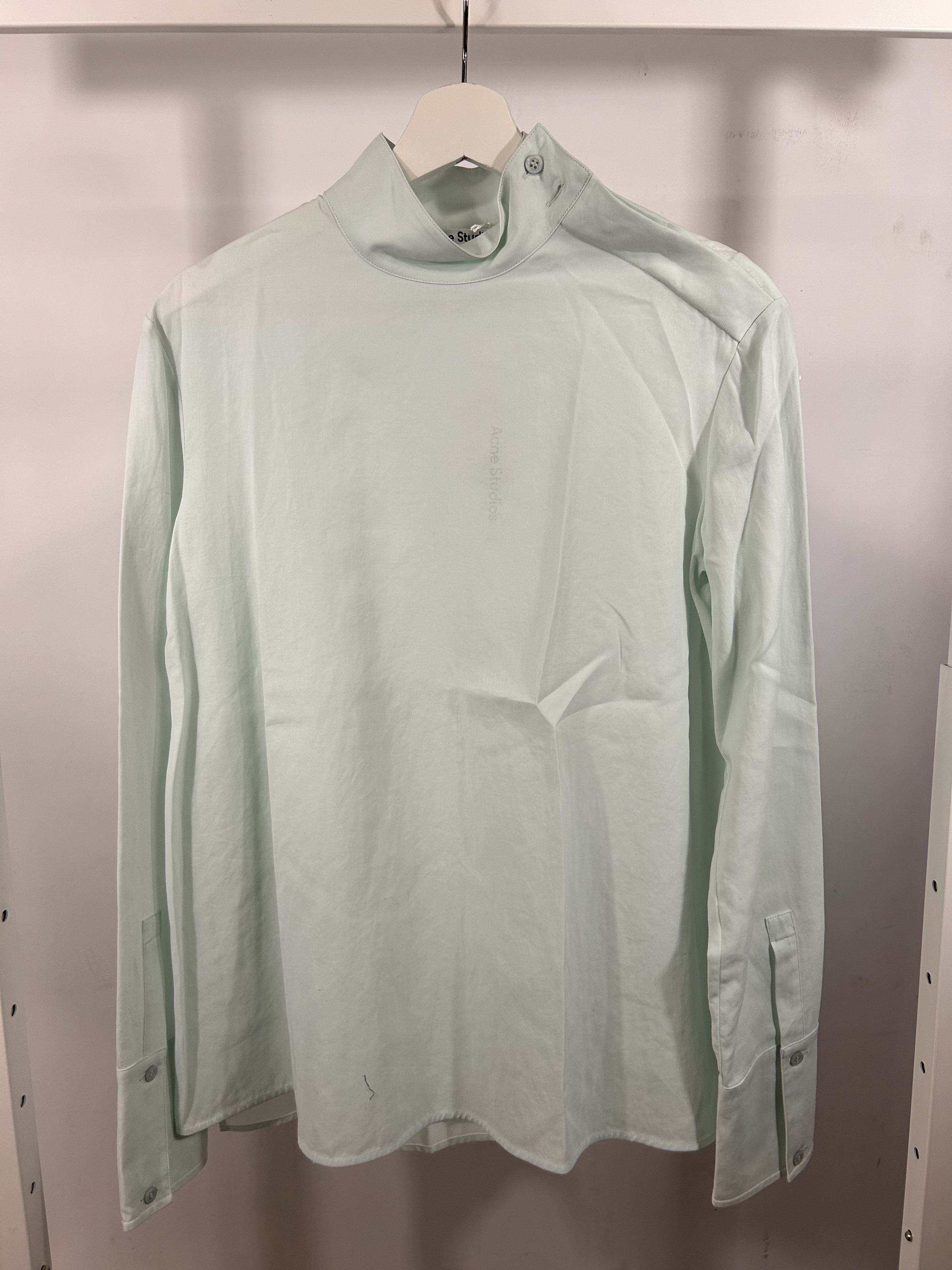ACNE STUDIOS BUTTONED SHIRT MINT