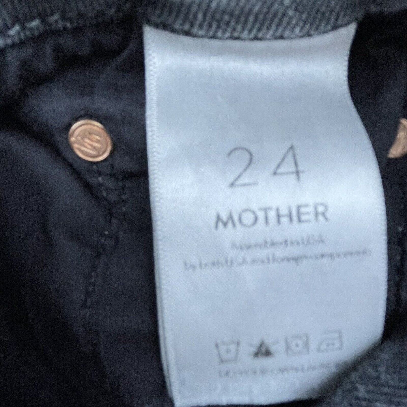 MOTHER Mother Jeans Womens 24 High Waisted Looker Supermoon Grey Size 24" / US 00 / IT 34 - 12 Thumbnail