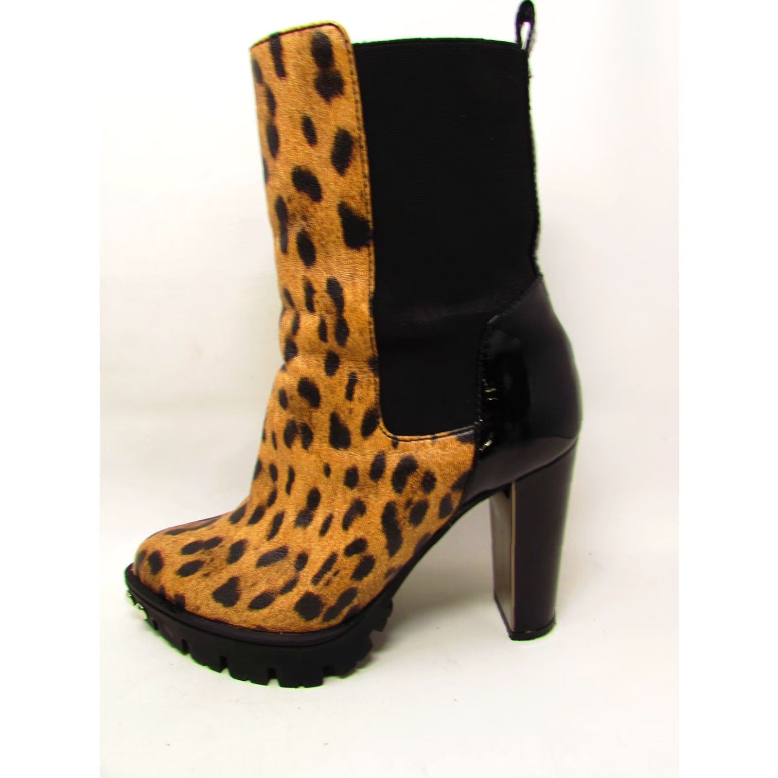 Baldinini Baldinini Italy Leather Leopard Boots Size 8 Eur 39 - Designer Knee High Boots - Leather Closed Toe Mid Heel Zip - Women Size US 9 / IT 39 - 5 Thumbnail