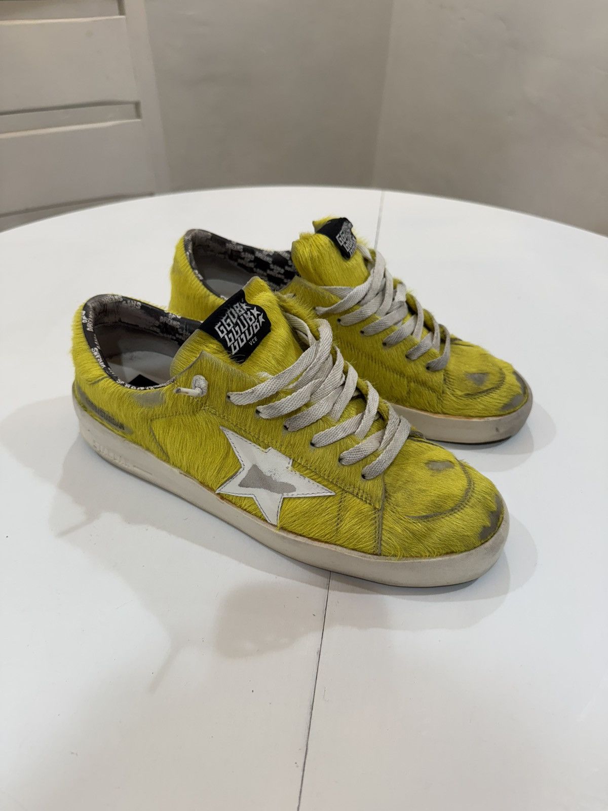 Golden Goose Golden Goose Stardan Yellow Pony Hair Size US 9.5 / EU 42-43 - 1 Thumbnail
