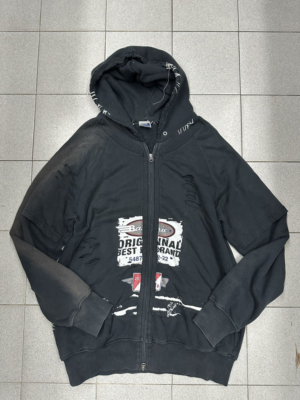 PPFM VTG Reconstruct PPFM Distress Punk Balenciaga Hoodies Size US L / EU 52-54 / 3 - 8 Thumbnail