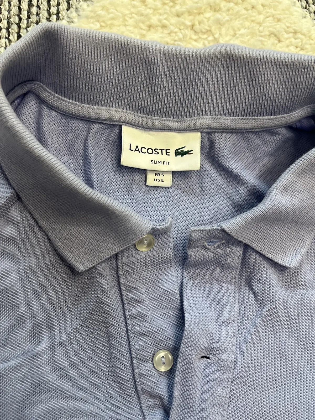 Lacoste LACOSTE PURPLE POLO T SHIRT Size US L / EU 52-54 / 3 - 4 Thumbnail