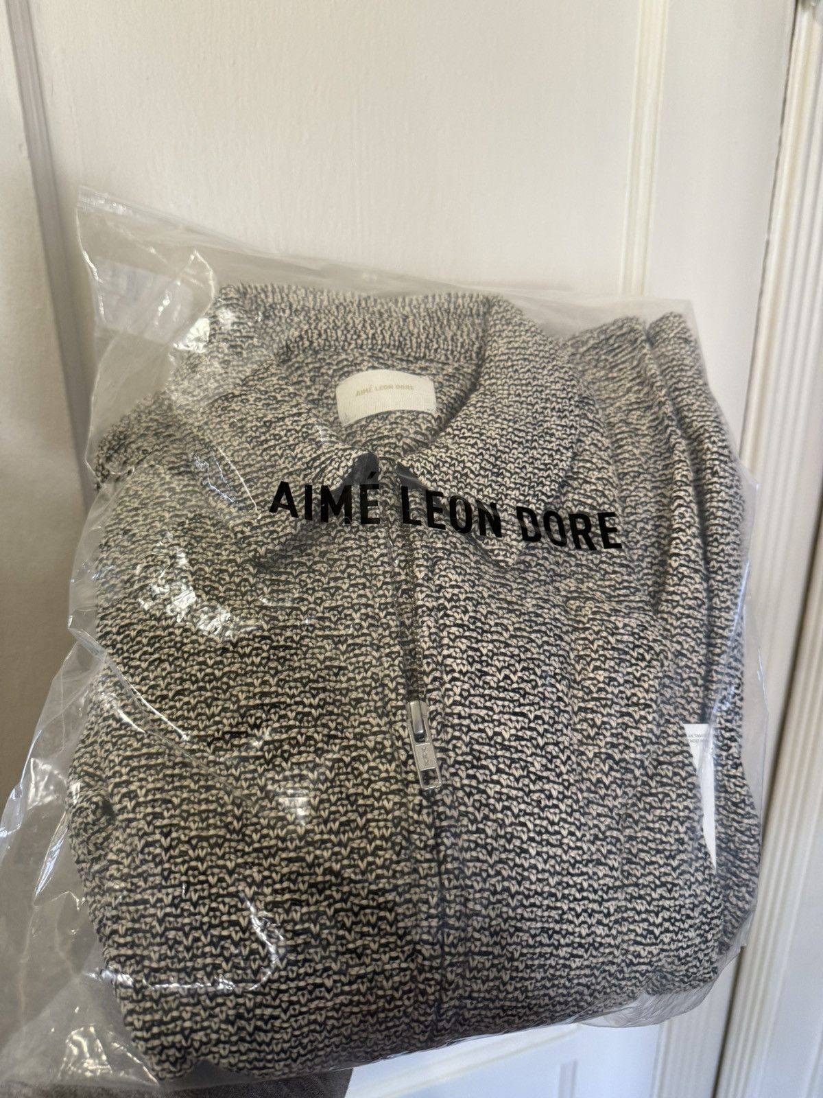 Aime Leon Dore Aime Leon Dore Long Sleeve Zip Up Black and White Size US L / EU 52-54 / 3 - 4 Thumbnail
